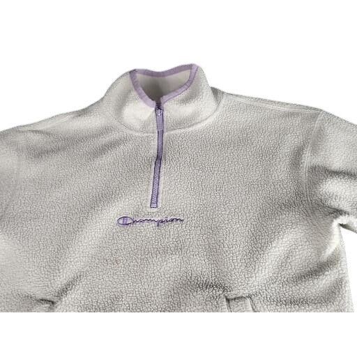 Champion Champion Cream Sherpa 1/4 Zip Sweater Women Sz XS Urban Outf Size XS / US 0-2 / IT 36-38 - 3 Thumbnail