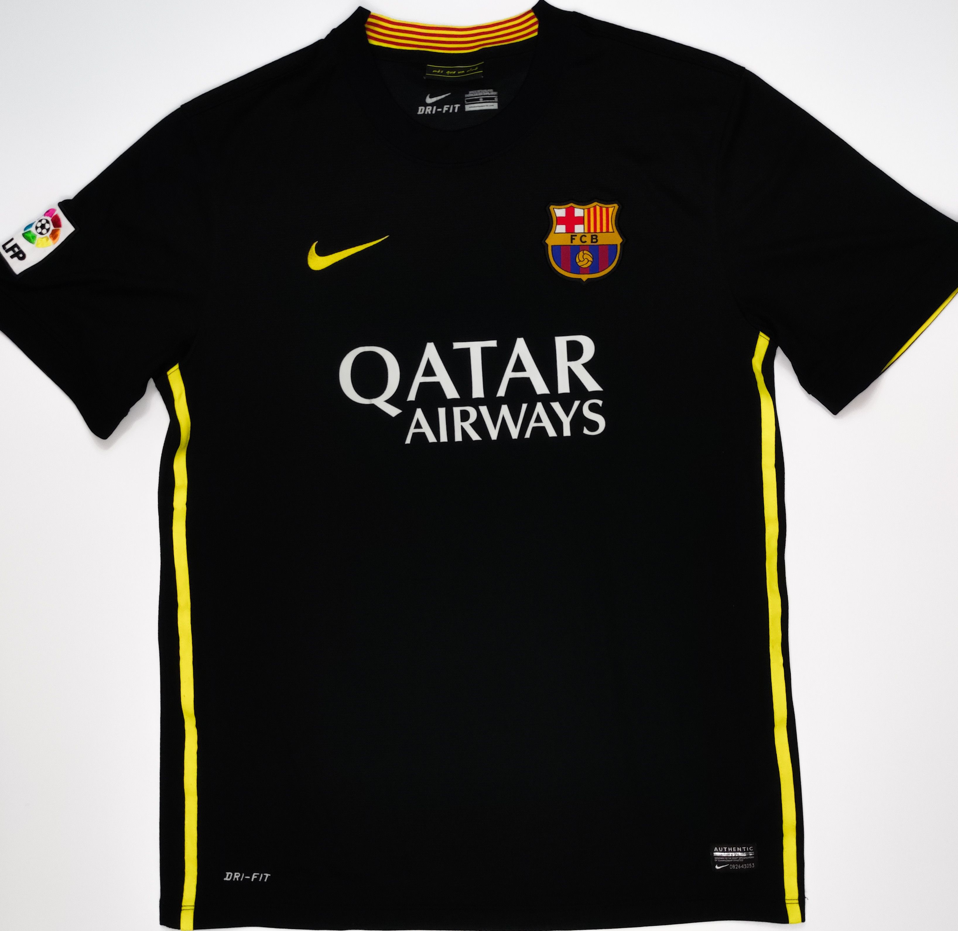 Nike FC Barcelona 2013 2014 Nike Third 3rd Shirt Kit Jersey Black | Grailed, image size:3272x3181