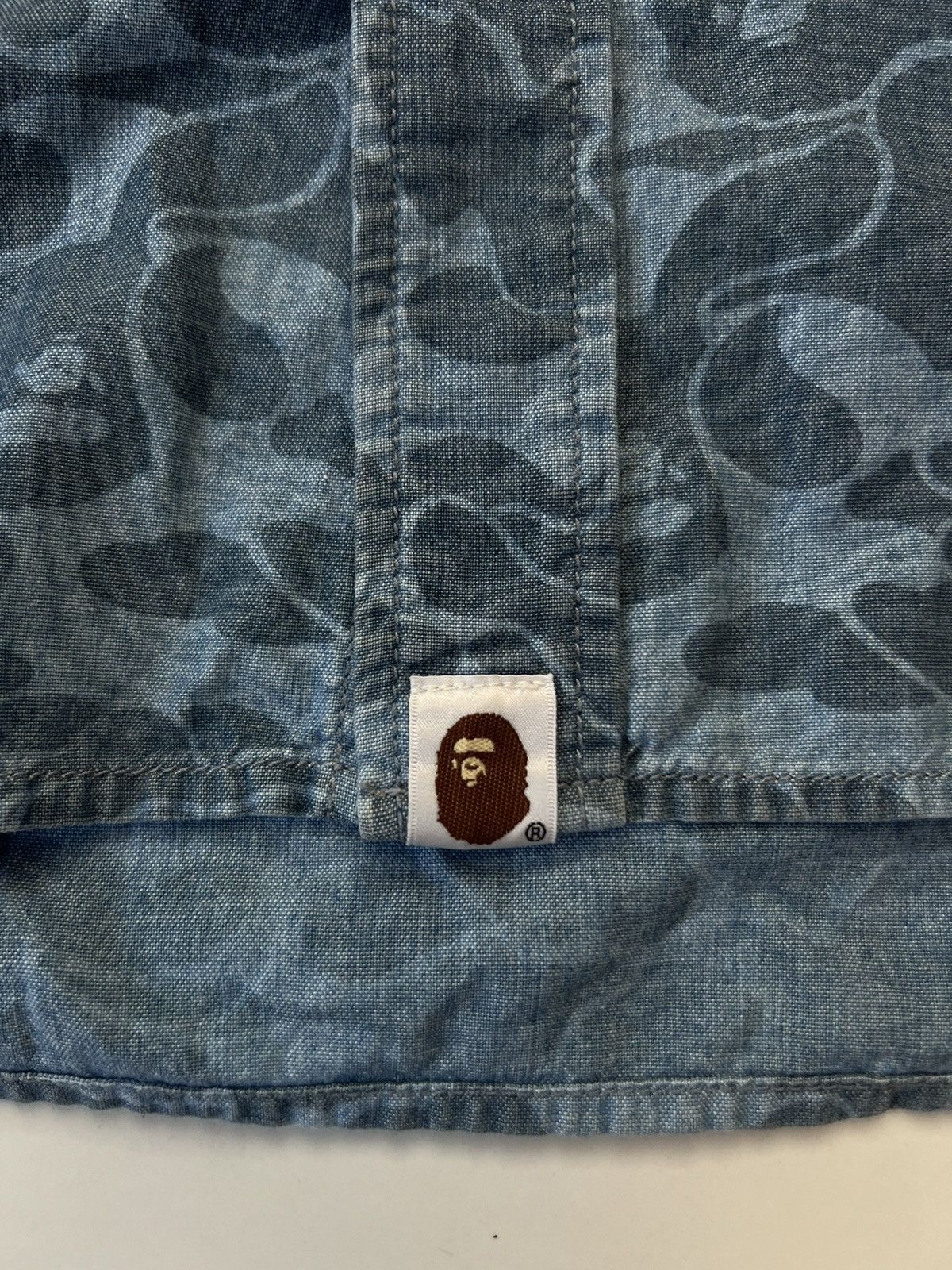 Bape BAPE BAPEAREL INDUSTRY RARE CAMO LONGSLEEVE SHIRT Size US M / EU 48-50 / 2 - 4 Thumbnail