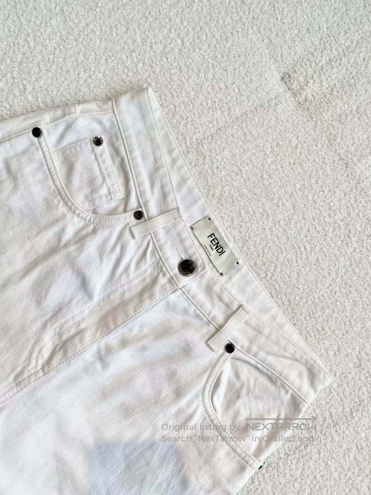 Fendi Fendi logo trousers| Size 27" / US 4 / IT 40 - 4 Thumbnail