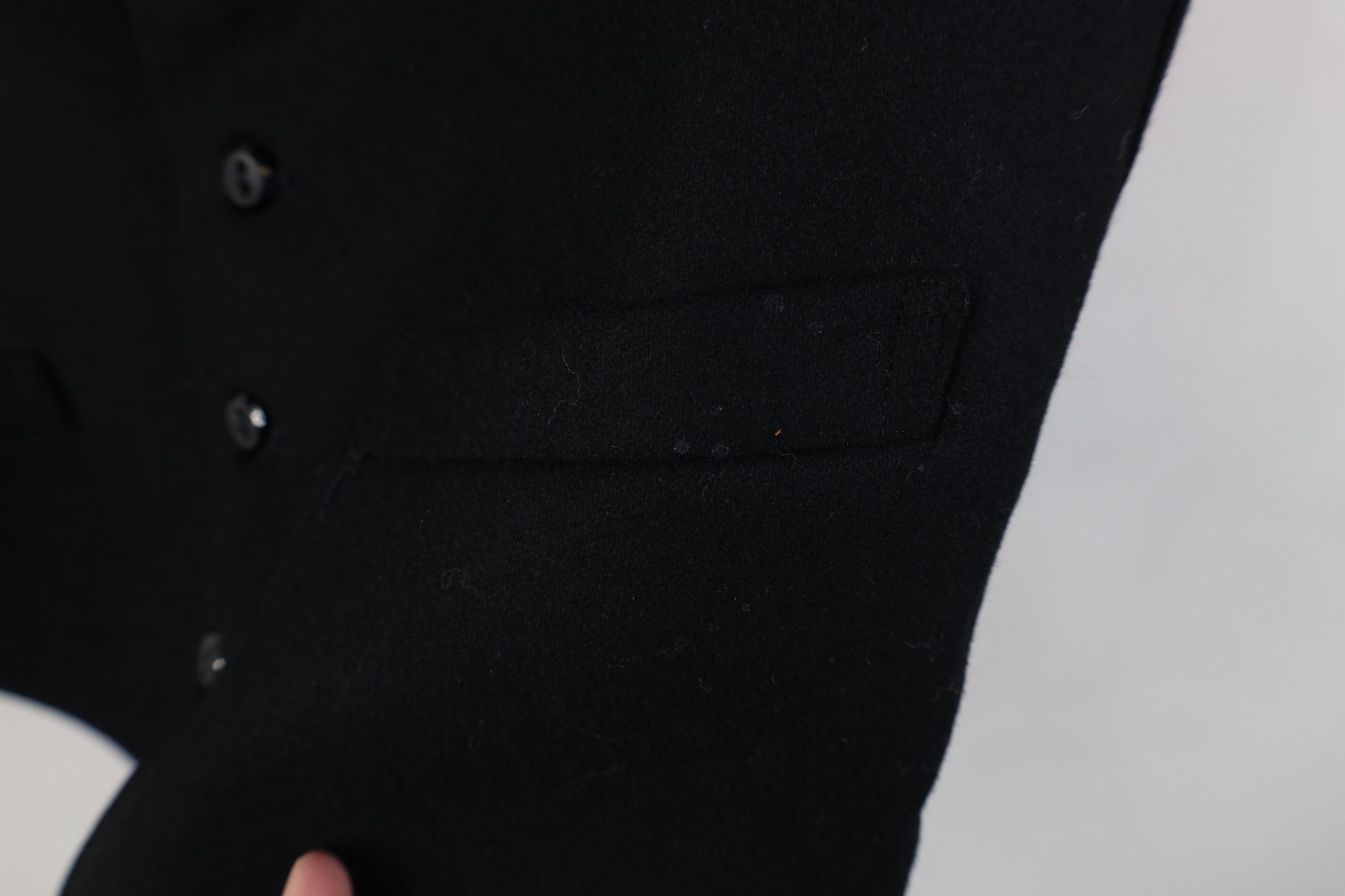 Vintage Vintage 50s Streetwear Blank Wool Suit Vest Jacket Black USA Size US M / EU 48-50 / 2 - 5 Thumbnail
