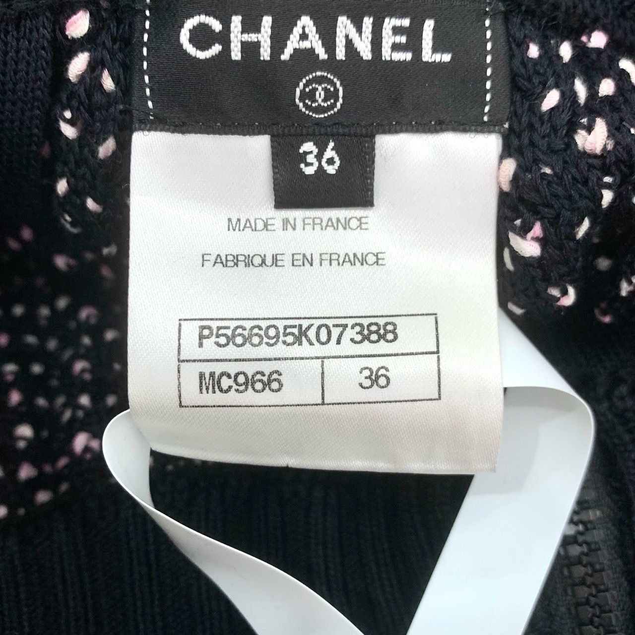 Chanel Chanel Style Knit Pink & Black A-Line Skirt With Front Pocke Size XS / US 0-2 / IT 36-38 - 7 Thumbnail