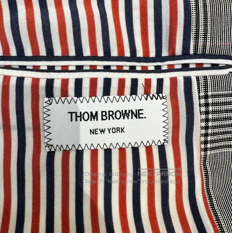 Thom Browne Thom Browne Color-Block Long Sleeve Coat for Men . Size US M / EU 48-50 / 2 - 7 Thumbnail