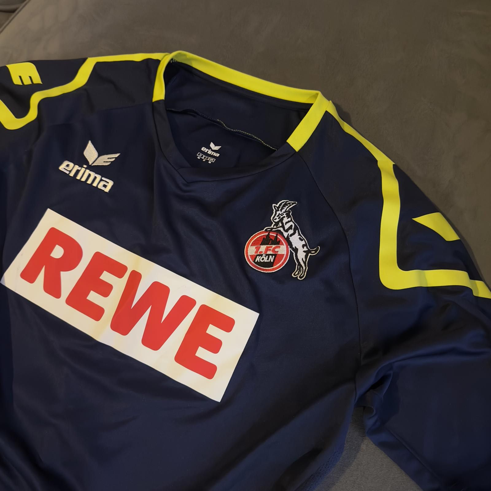 Designer Erima FC Köln Away Jersey - Navy Blue - medium Size US M / EU 48-50 / 2 - 3 Thumbnail