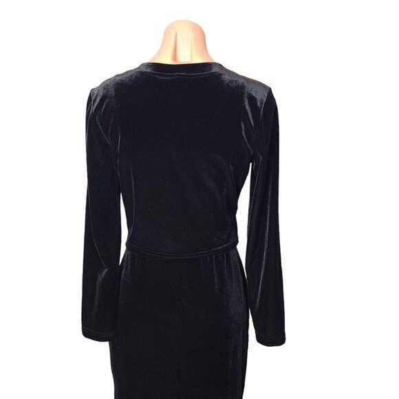 Vintage Vintage Black Velvet Maxi Dress & Cardigan Set Womens Small Size S / US 4 / IT 40 - 6 Thumbnail