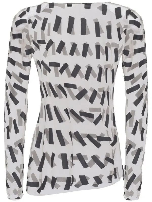 Maison Margiela o1y0625 Crewneck T-Shirt in White/Black Size L / US 10 / IT 46 - 1 Thumbnail
