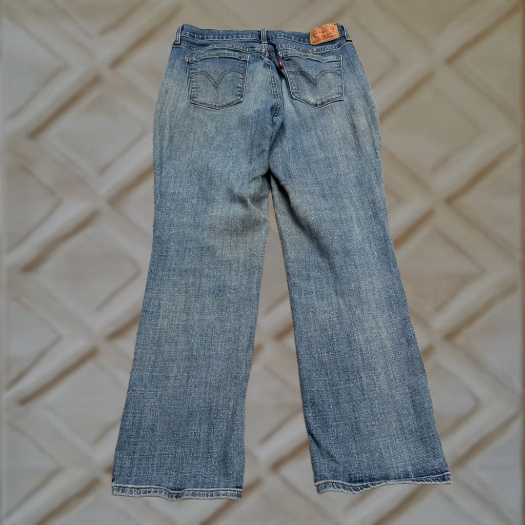 Levi's Levi's 505 Jeans Mens 38x27 Denim Straight Blue Medium Wash Cotton 5-Pocket Regular Size US 38 / EU 54 - 1 Thumbnail