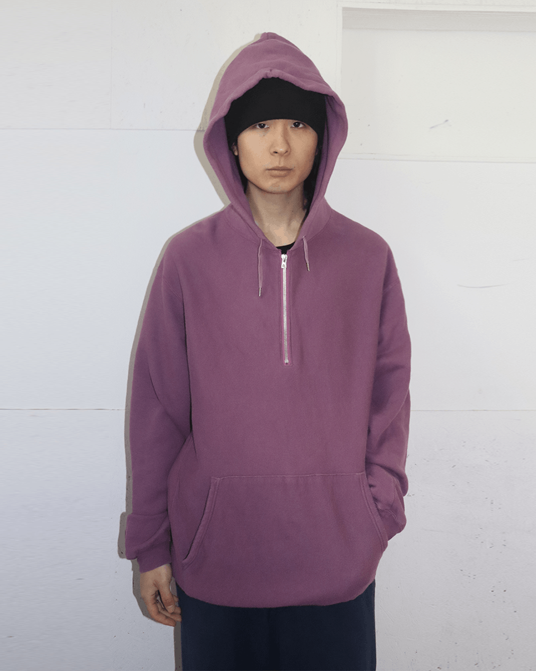 VAINL ARCHIVE Vainl Archive SS19 HAMPTON-INN Half Zip-Up Hoodie Size US M / EU 48-50 / 2 - 2 Thumbnail