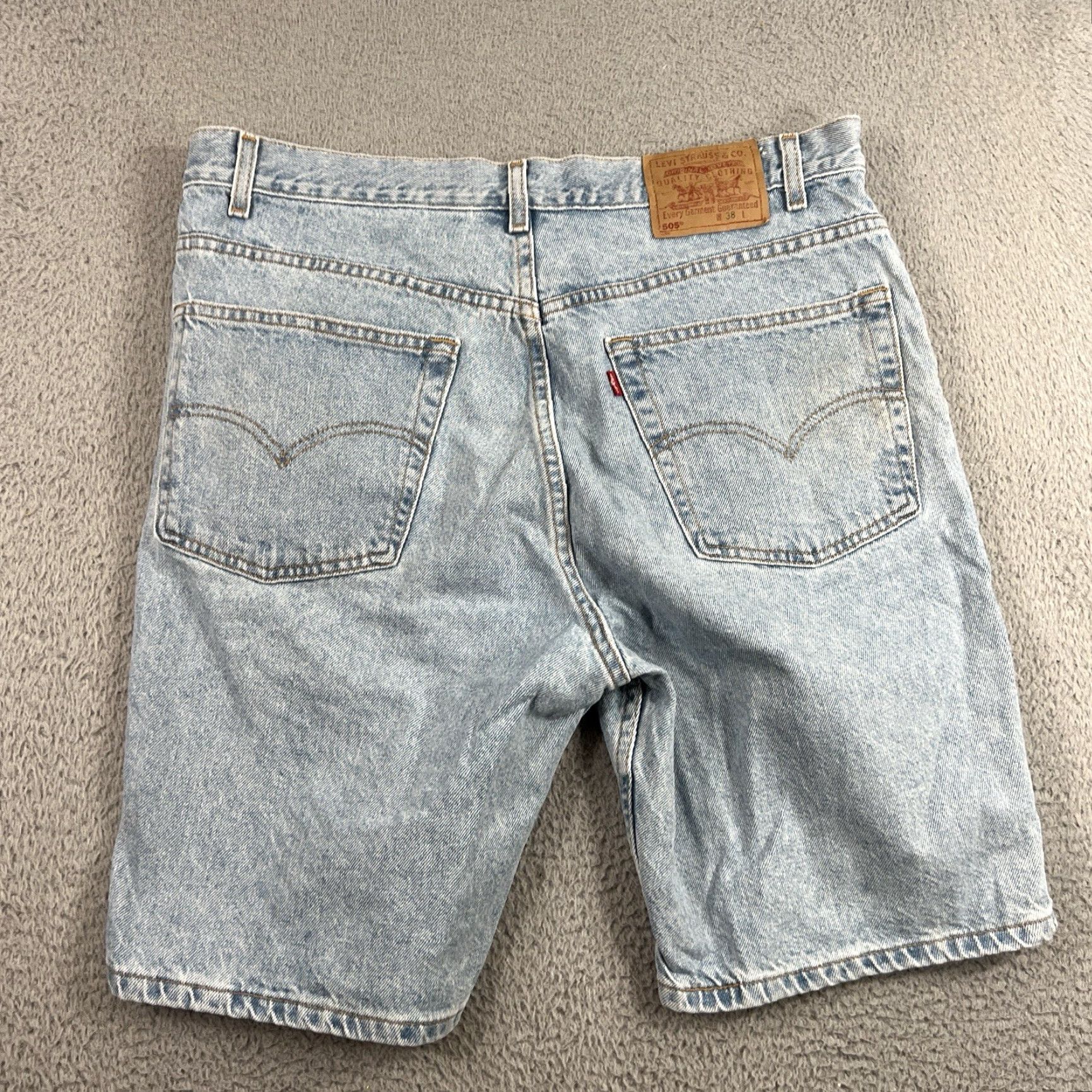Levi's VINTAGE Levi's 505 Shorts 38 Regular Fit Light Wash Denim Skate Grunge 90s Mens Size US 38 / EU 54 - 7 Thumbnail