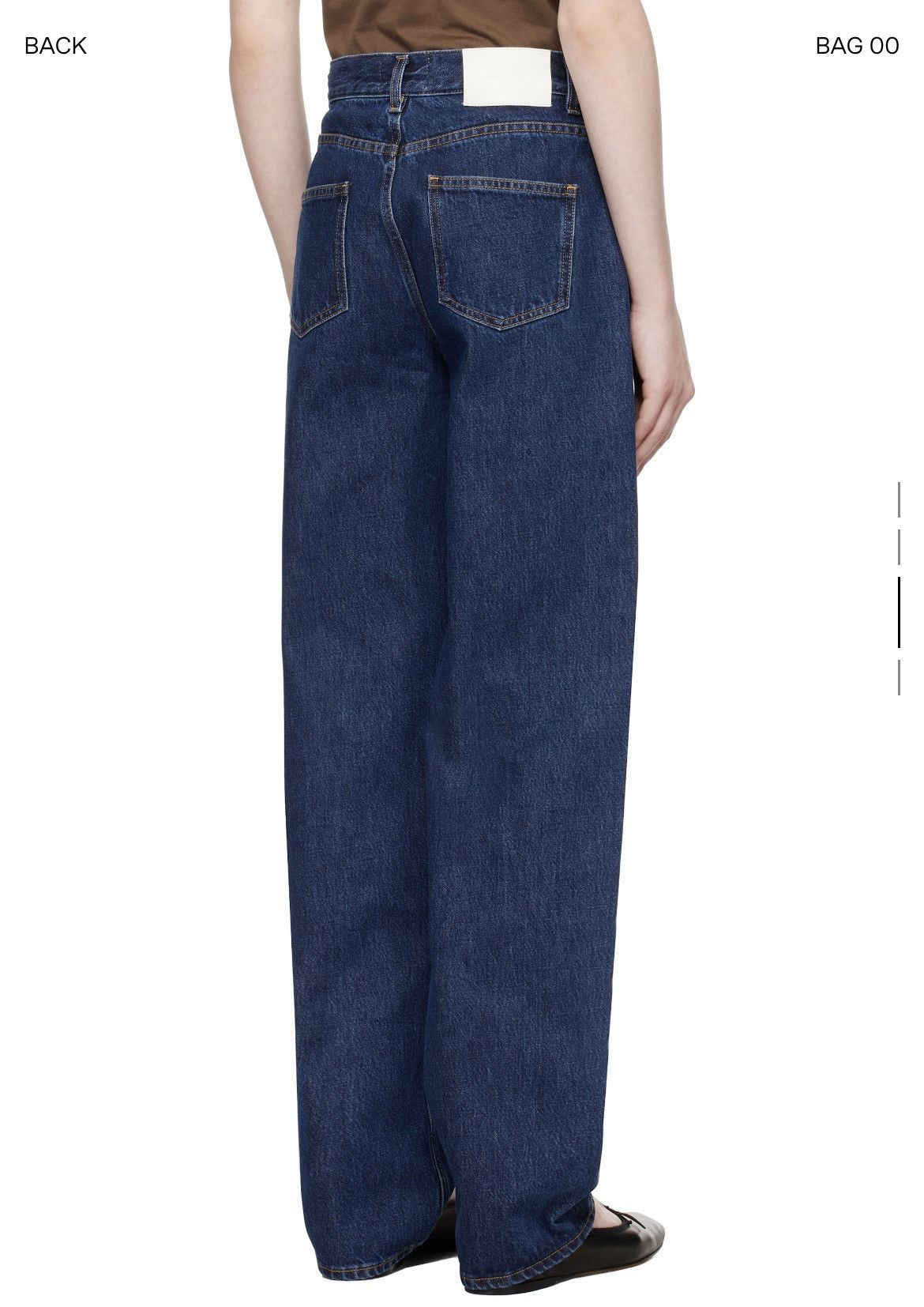 Loulou de Saison LouLou de Saison Blue Samur Jeans Size 31" - 3 Thumbnail