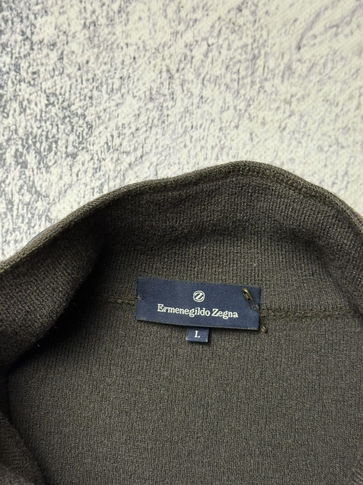 Ermenegildo Zegna Mens Ermenegildo Zegna Hybrid 1/4 zip fleece Size US L / EU 52-54 / 3 - 7 Thumbnail