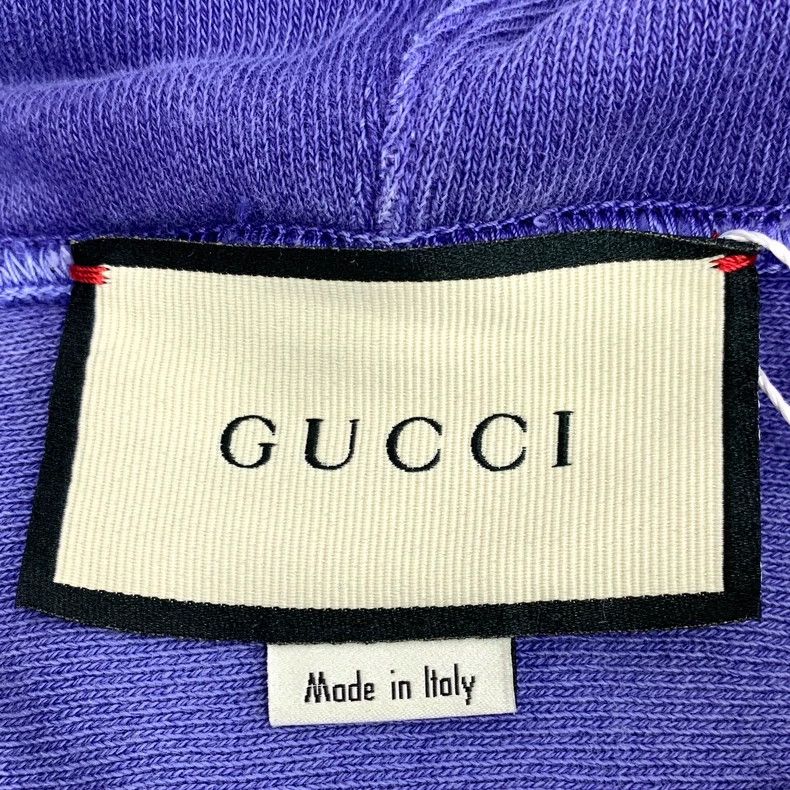 Gucci Gucci Blue logo letter print washed old cotton hooded draw Size US S / EU 44-46 / 1 - 6 Thumbnail