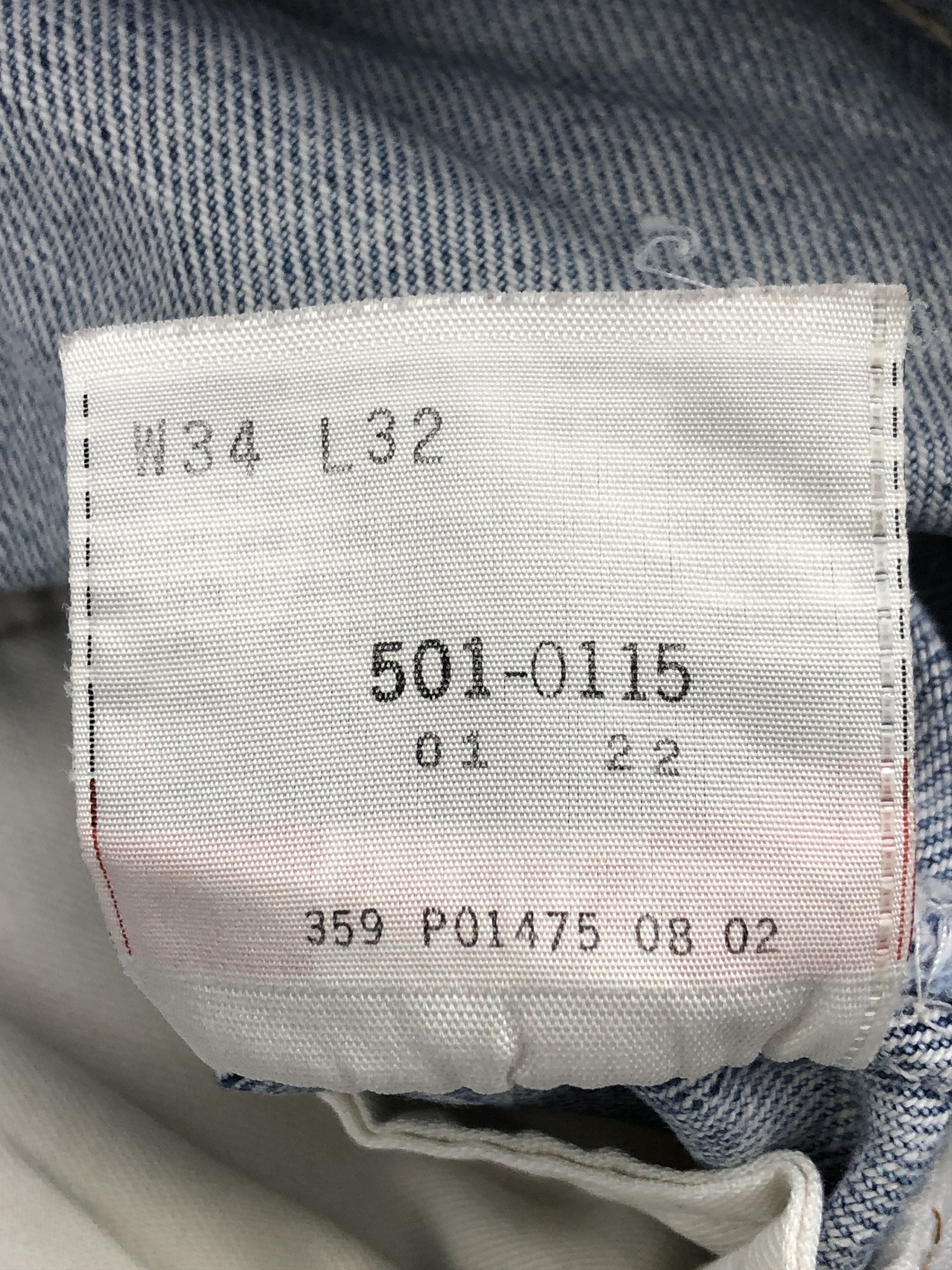 Levi's × Vintage Vintage 90s Levis 501 Splatter Paint Light Wash Jeans Size US 32 / EU 48 - 8 Thumbnail