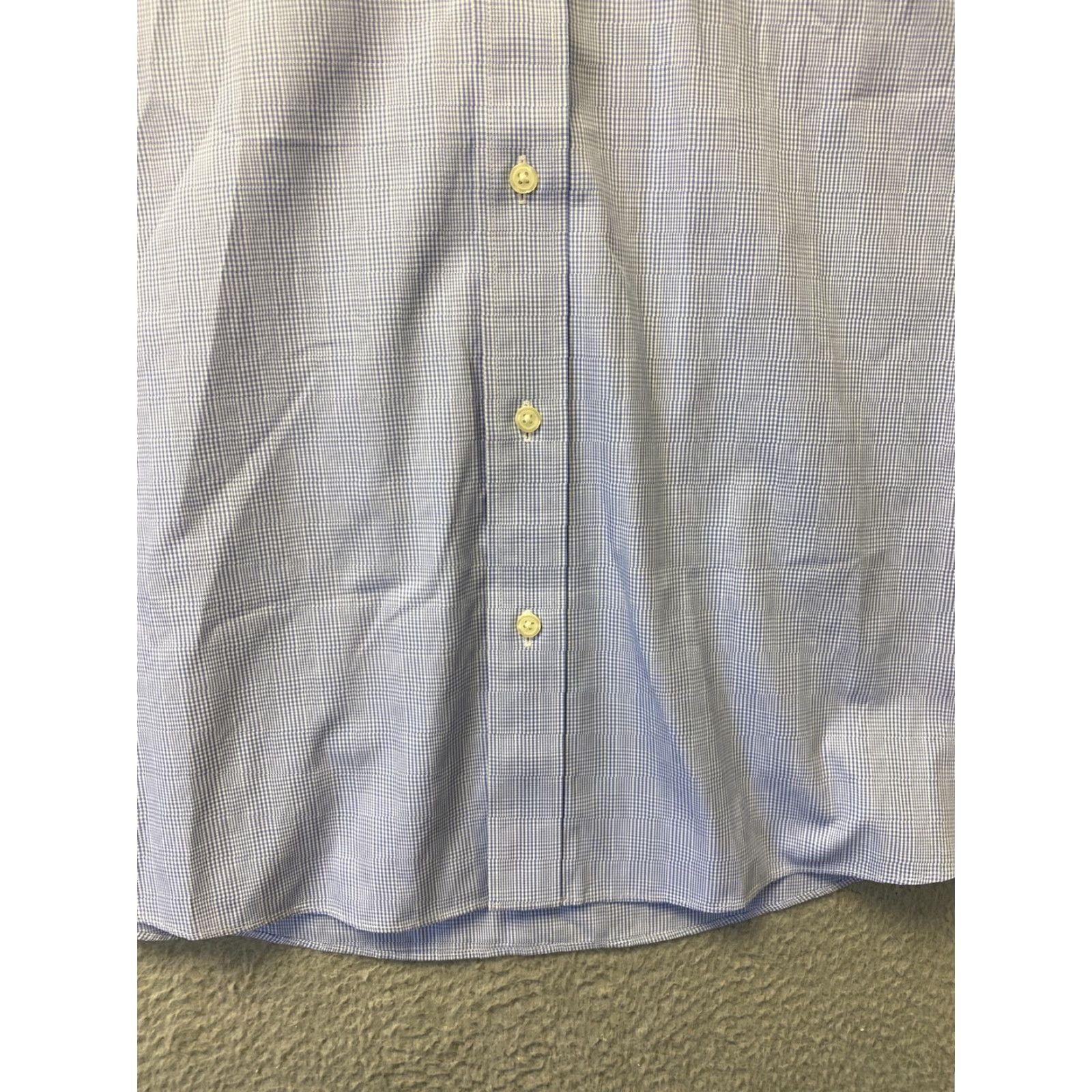 Eddie Bauer Eddie Bauer Shirt Long Sleeve Button-Down Plaid XL Mens Light Blue Cotton Wrinkle Resistant Size US XL / EU 56 / 4 - 2 Thumbnail