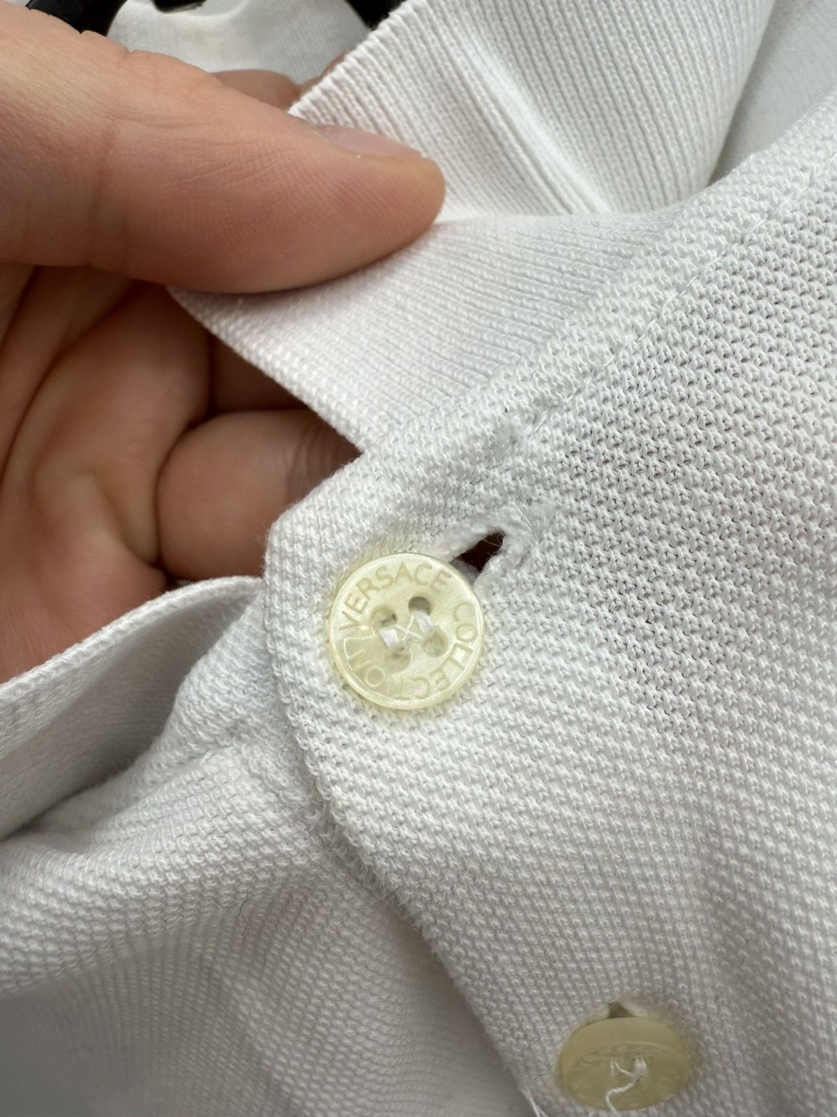 Versace Versace Collection Medusa Logo White Polo Shirt Size US L / EU 52-54 / 3 - 5 Thumbnail