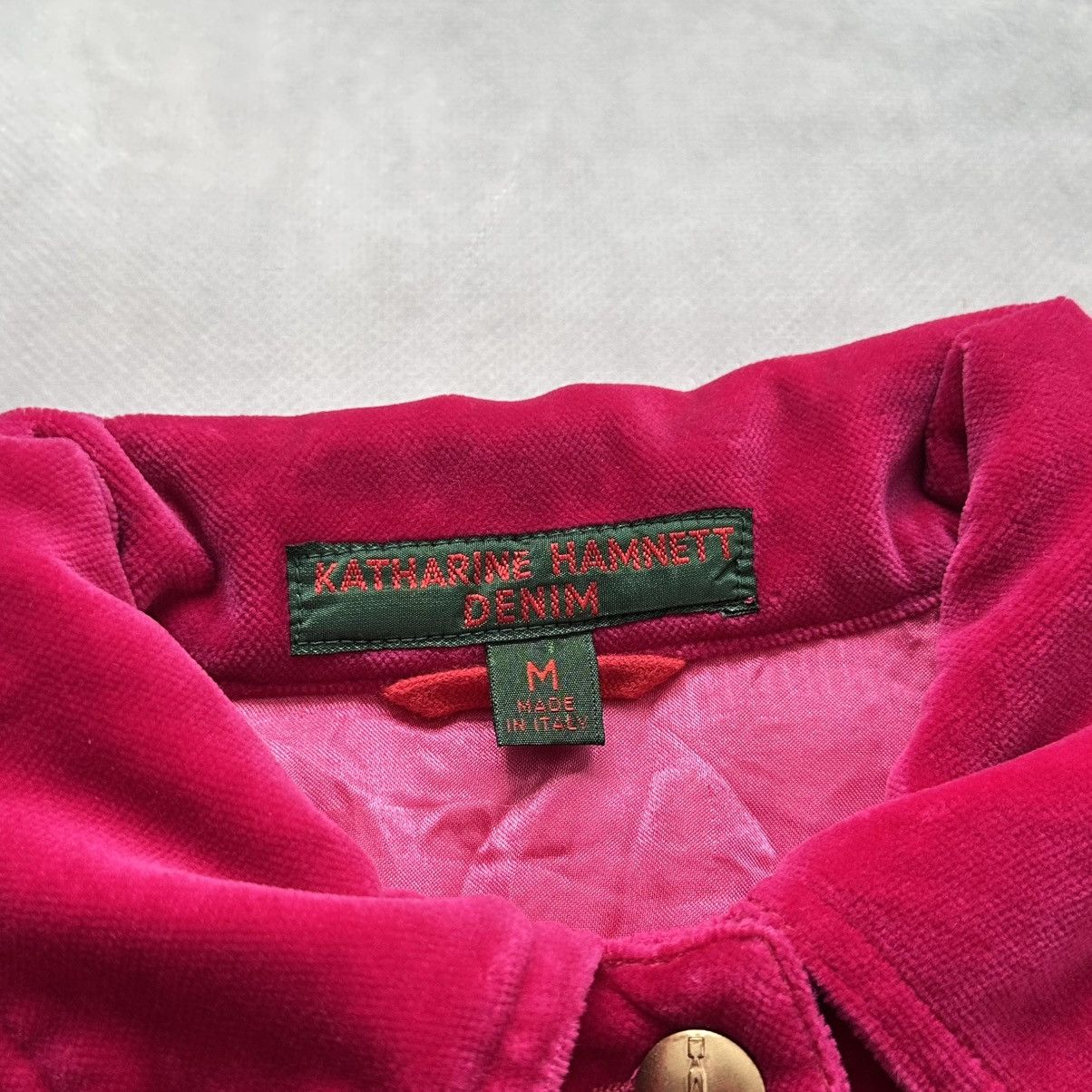 Katharine Hamnett London 90s Katharine Hamnett Vintage Velour Jacket Plein Sud Vibe Size M / US 6-8 / IT 42-44 - 3 Thumbnail