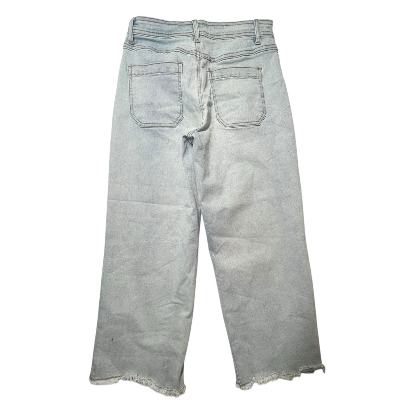 Other Tribal Women’s Size 0 Mid-Rise Wide Leg Crop Blue Jeans Size 25" / US 0 / IT 36 - 2 Thumbnail