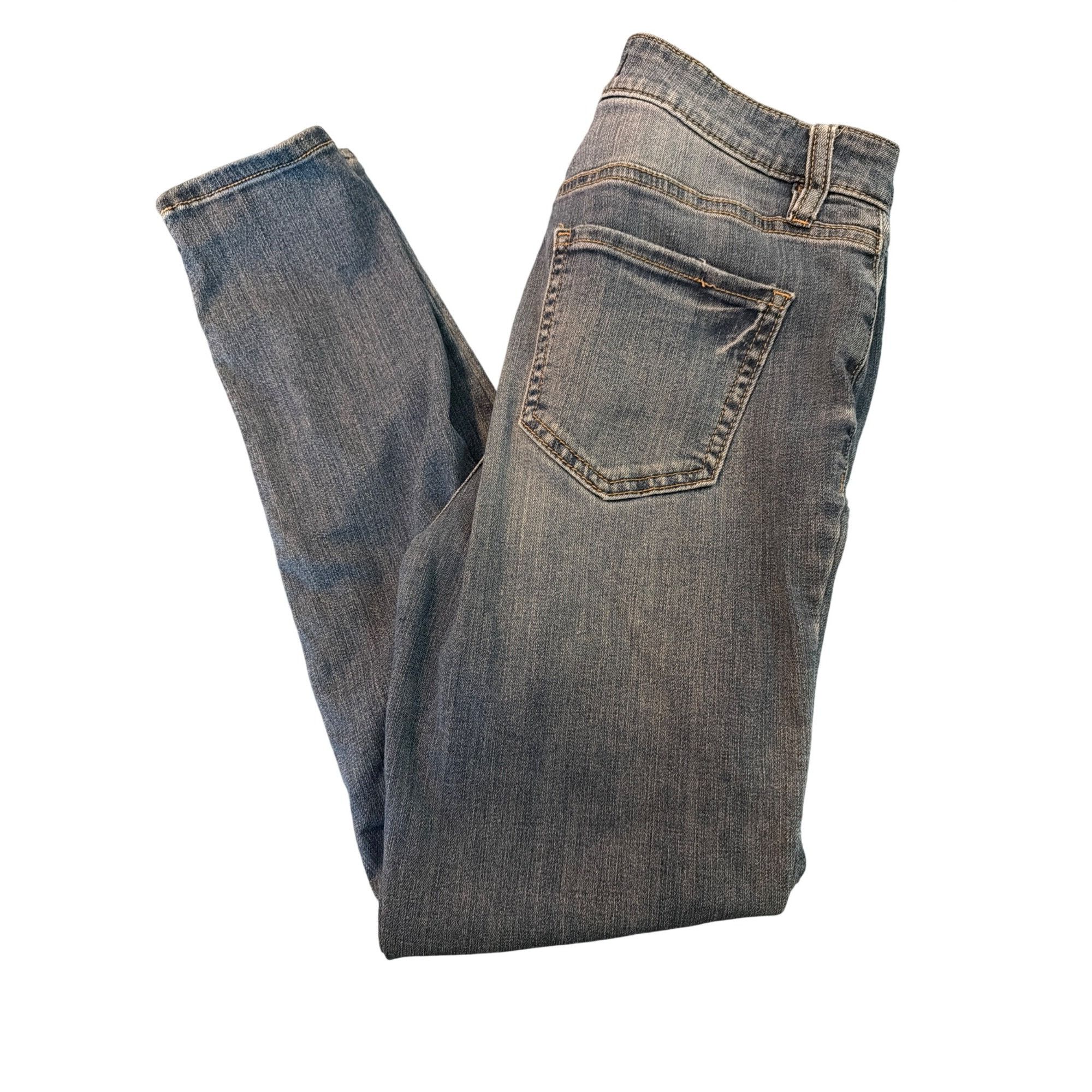 Other Eunina Bella Super Skinny High Rise Jeans Blue Denim Distres Size 26" / US 2 / IT 38 - 4 Thumbnail