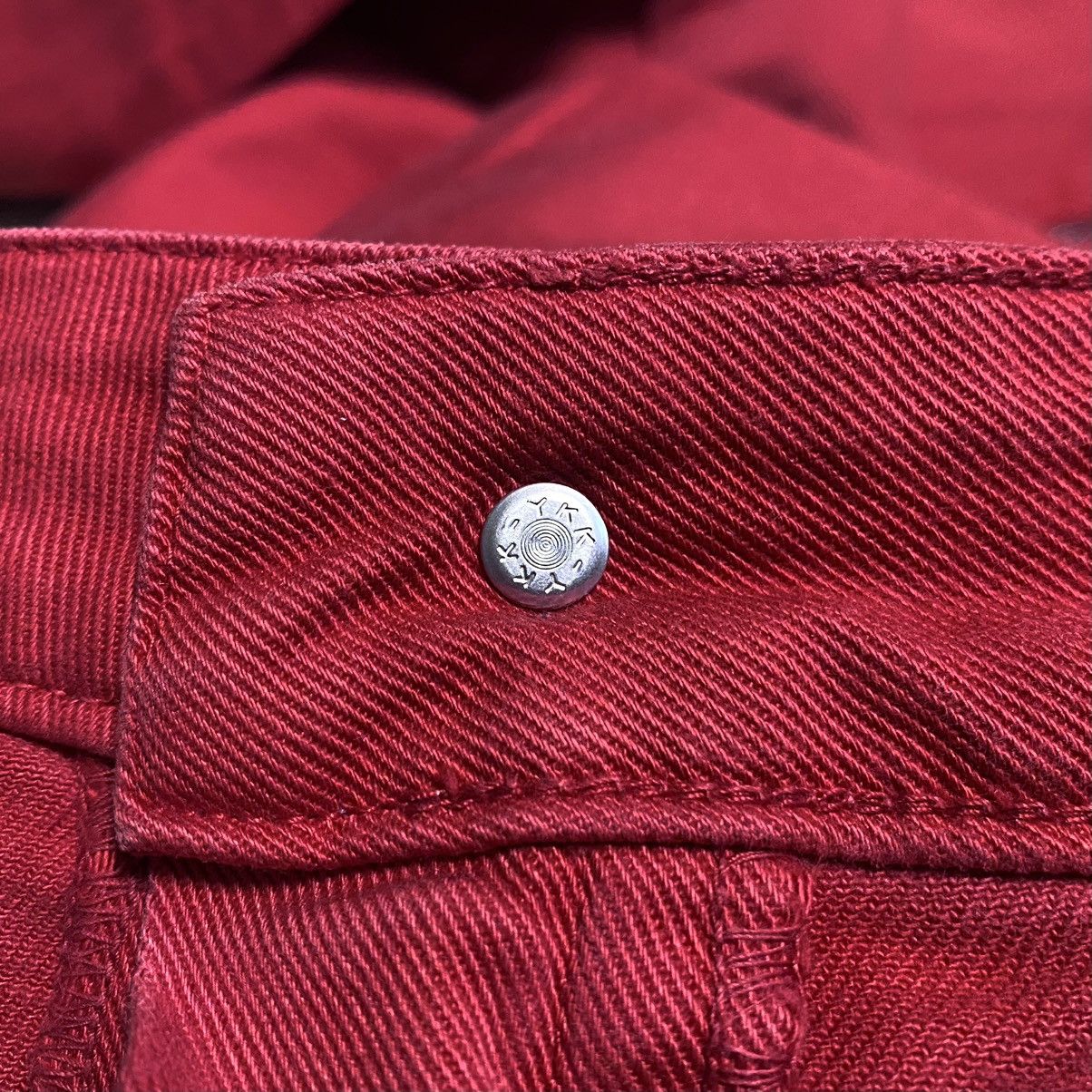 Alexander McQueen 2013 Alexander McQueen McQ Red Zip Slim Fit Jeans Denim Size 26" / US 2 / IT 38 - 22 Thumbnail