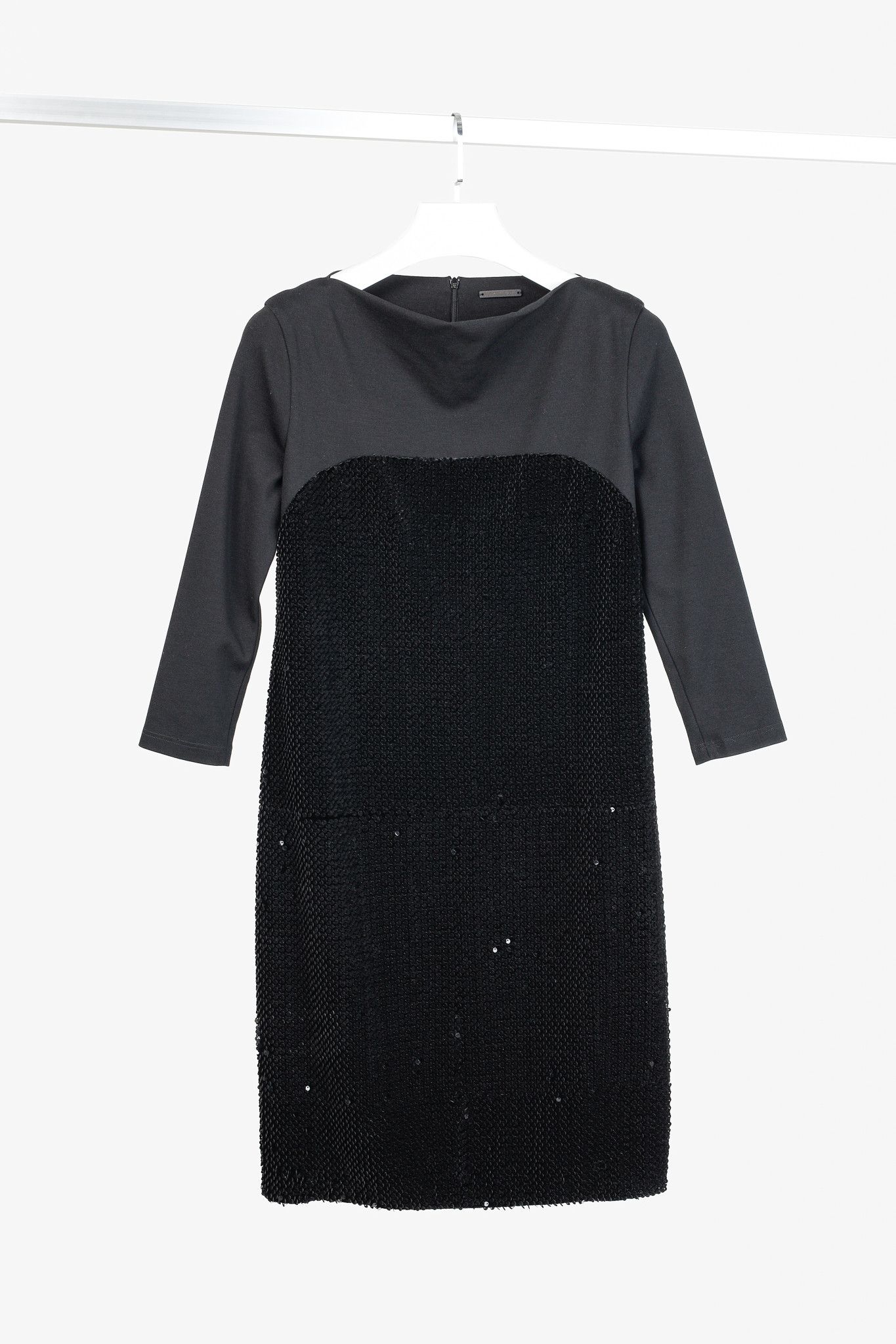 Annette Gortz Annette Gortz AW/14 Siri Velvet-Sequin 3/4 Sleeve Dress Size M / US 6-8 / IT 42-44 - 1 Thumbnail