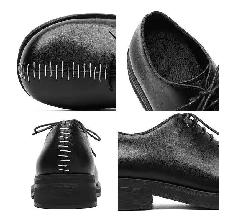 Other Real Genuine Leather Punk Gothic Derby Casual Shoes Boots Size US 11 / EU 44 - 8 Thumbnail