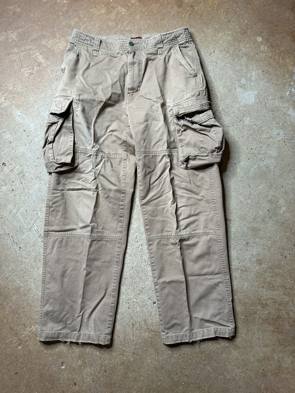 Tommy Hilfiger × Vintage Vintage Y2K Tommy Hilfiger Red Label Baggy Cargo Khakis Size US 32 / EU 48 - 1 Thumbnail