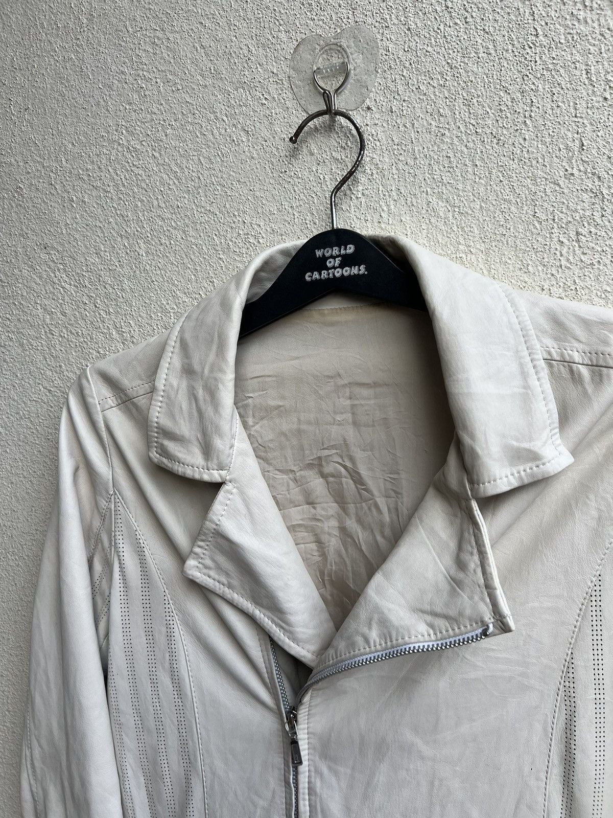 ABAHOUSE Abahouse Japan Patina White Sheep Napa Leather Jacket Size US S / EU 44-46 / 1 - 7 Thumbnail