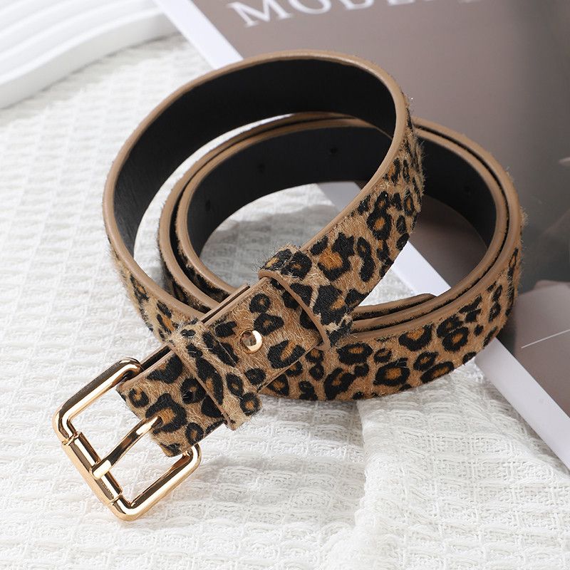 Japanese Brand Leopard Pattern Women Belt Size ONE SIZE - 2 Thumbnail