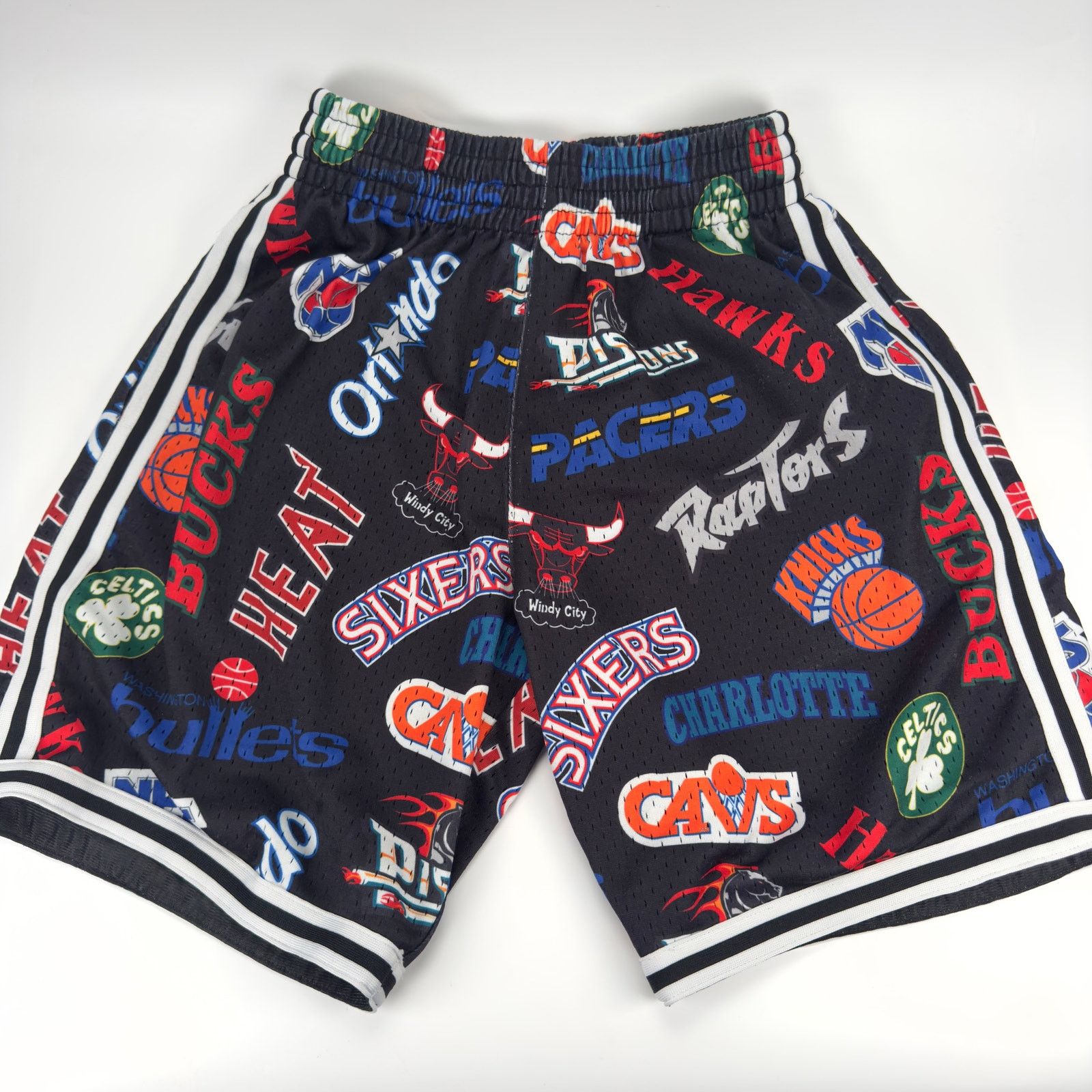 Mitchell Ness Mitchell Ness NBA Logo All Over Fashion Shorts Sz S Celtic Grailed