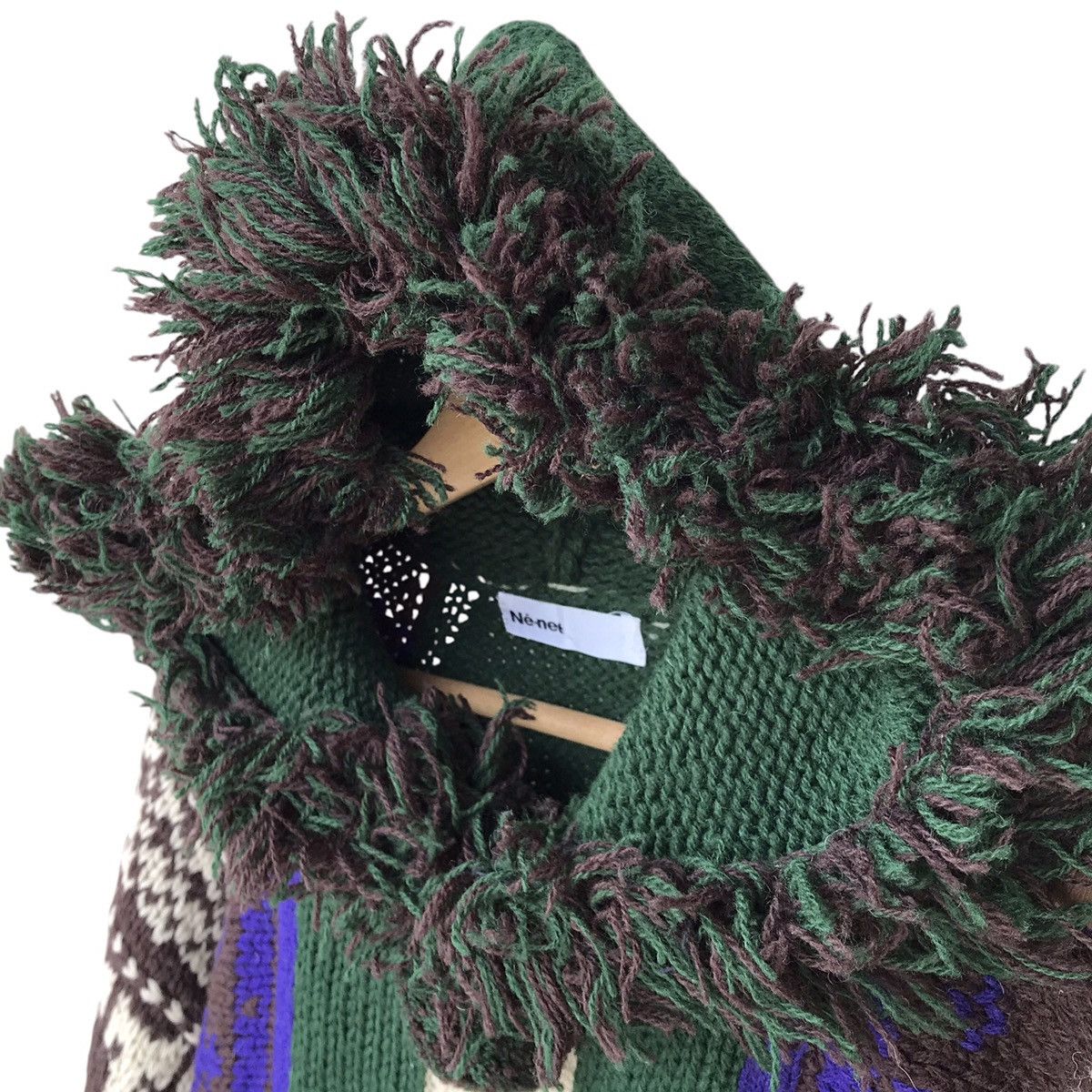 Issey Miyake × Japanese Brand × Ne-Net Ne-Net Japan Issey Miyake Design Knitted Hooded Sweater Size US M / EU 48-50 / 2 - 7 Thumbnail
