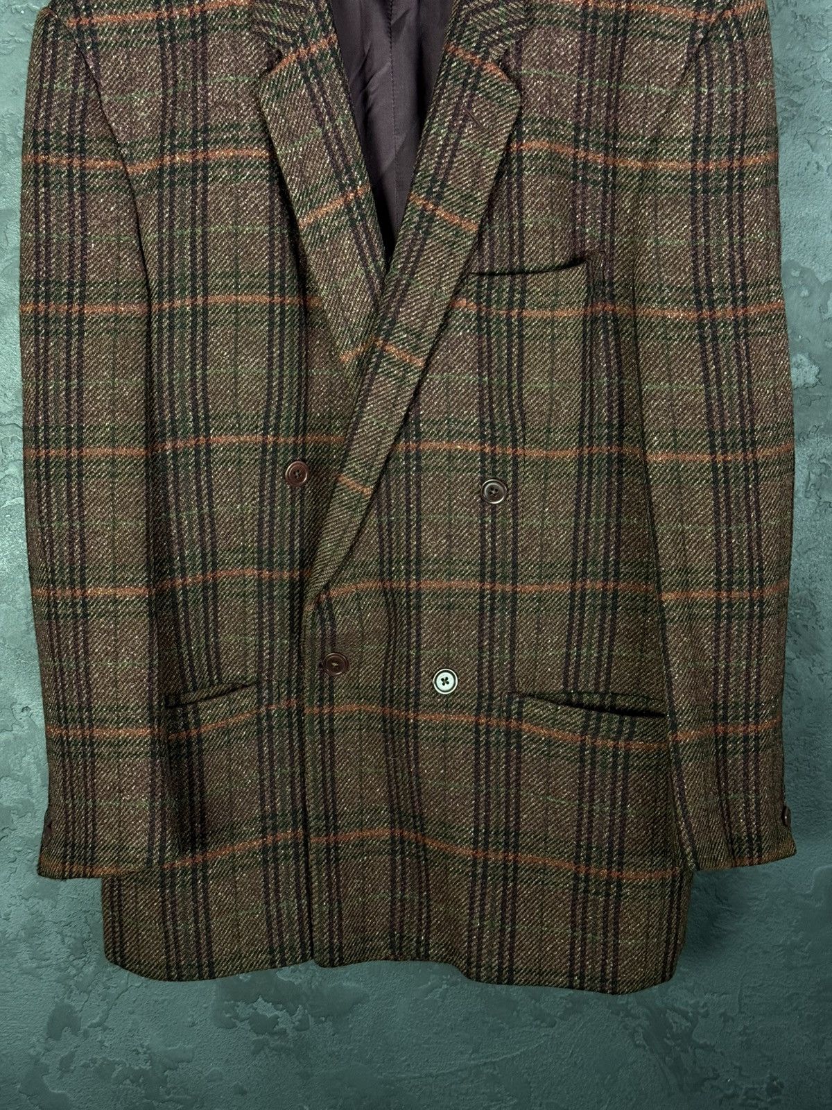 Versace Vintage Gianni Versace 80s-90s Double Breasted Blazer Wool Size 50R - 5 Thumbnail
