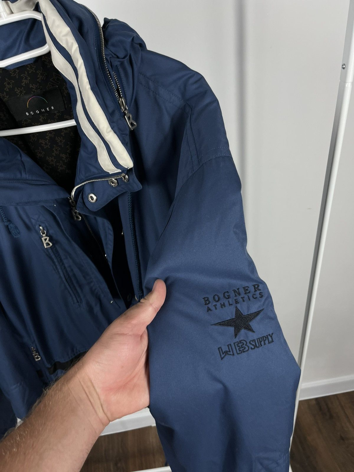 Bogner Vintage Bogner Glaciers Ski Set Jacket Pants Blue Black Logo Size US XL / EU 56 / 4 - 4 Thumbnail