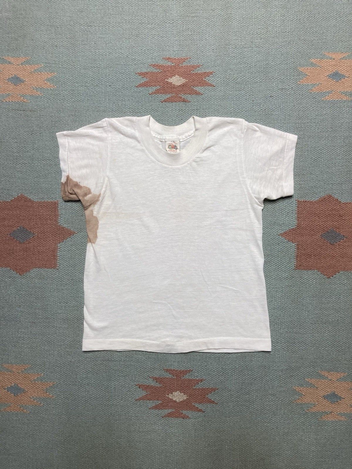 Vintage 70s blank white t shirt fruit loom boys 10 women’s baby tee Size XXS / US 00 / IT 34 - 1 Thumbnail