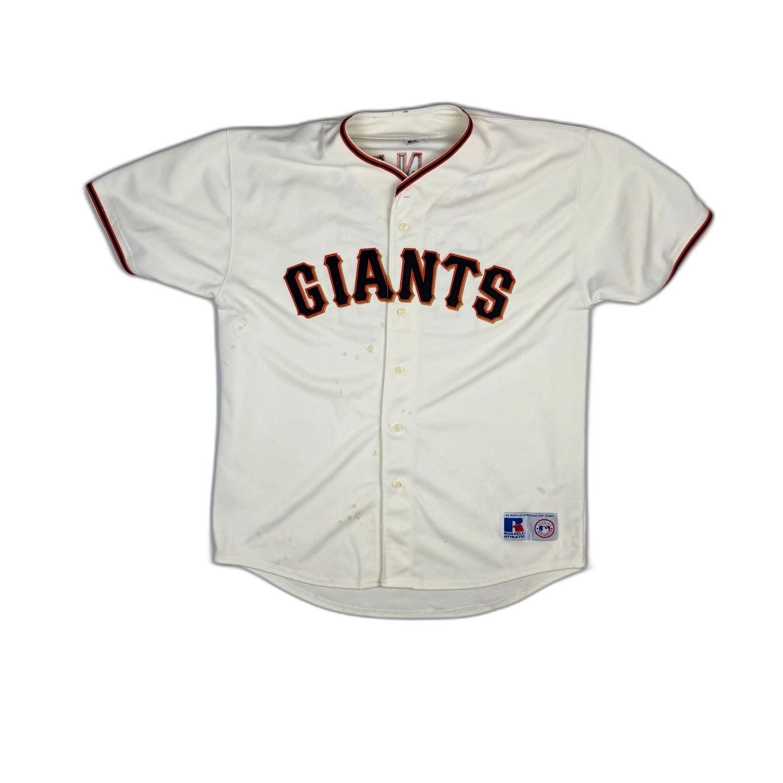 Russell Athletic Vintage Russell Athletic Barry Bonds 25 SF Giants Jersey Cre Size US XL / EU 56 / 4 - 2 Thumbnail