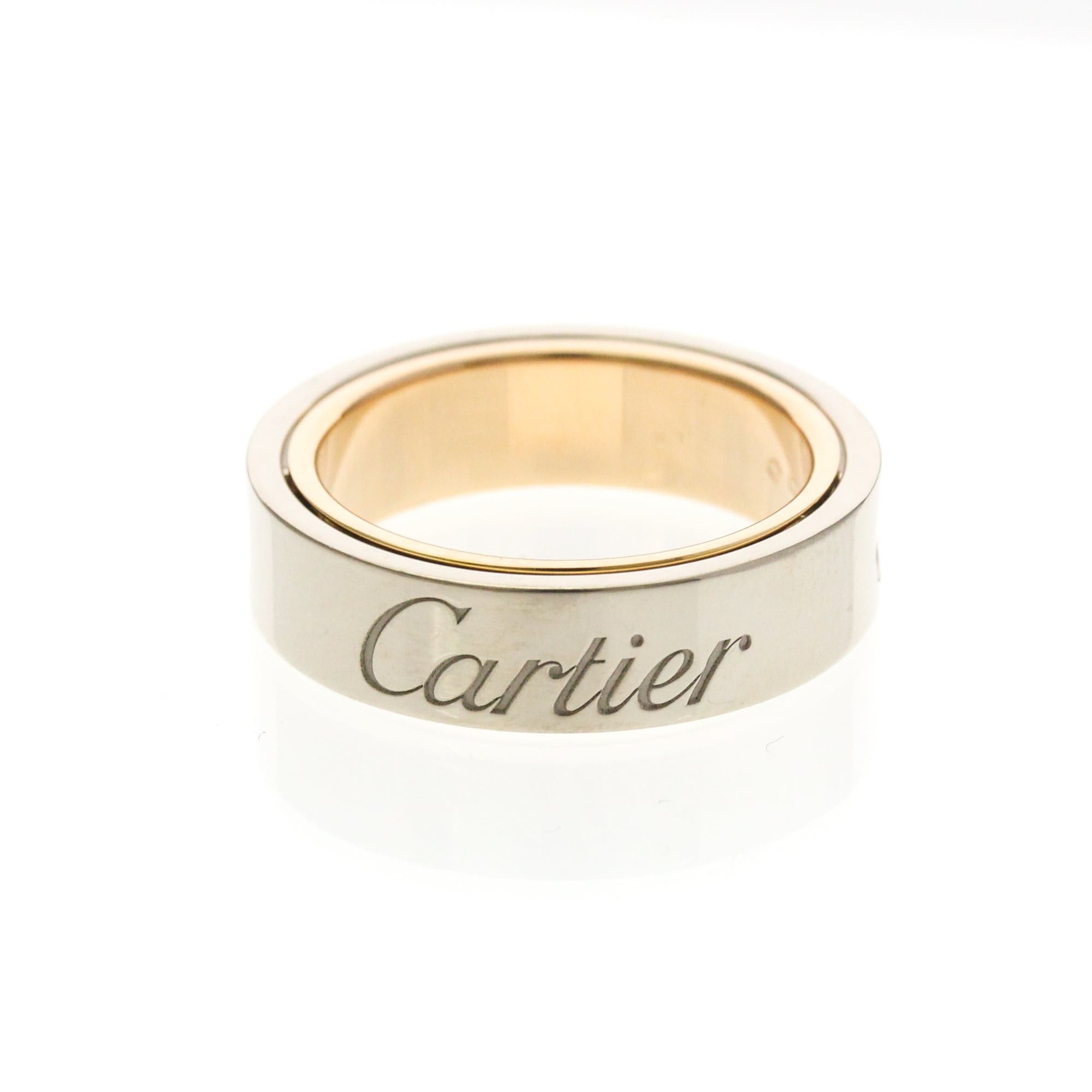 Cartier Cartier Secret Love Ring Pink Gold (18K),White Gold (18K) Fashion No Stone Band Ring Silver Size ONE SIZE - 1 Thumbnail