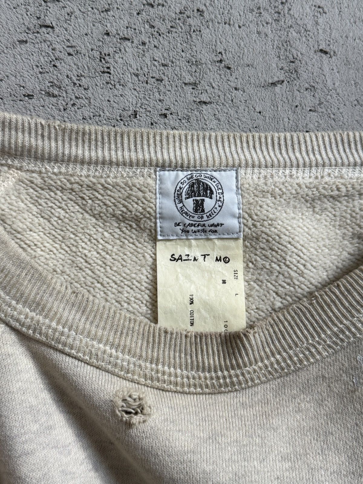 Saint Michael Saint Michael - Camellia Raglan Sleeve Sweatshirt (2021) Size US L / EU 52-54 / 3 - 6 Thumbnail