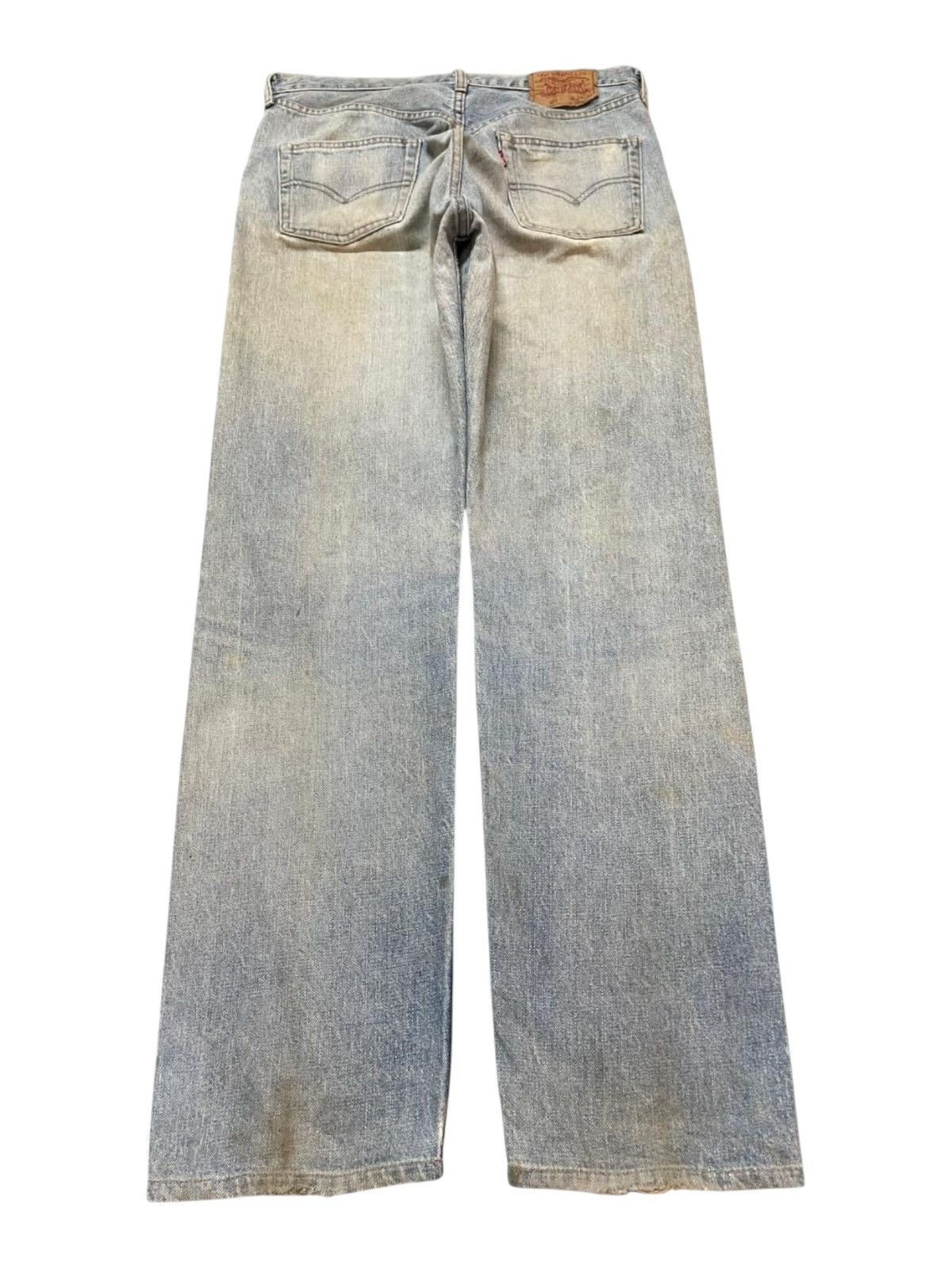 Levi's Vintage 80s Levis 502 Mud Wash Distressed Relaxed Straight Size US 33 - 2 Thumbnail