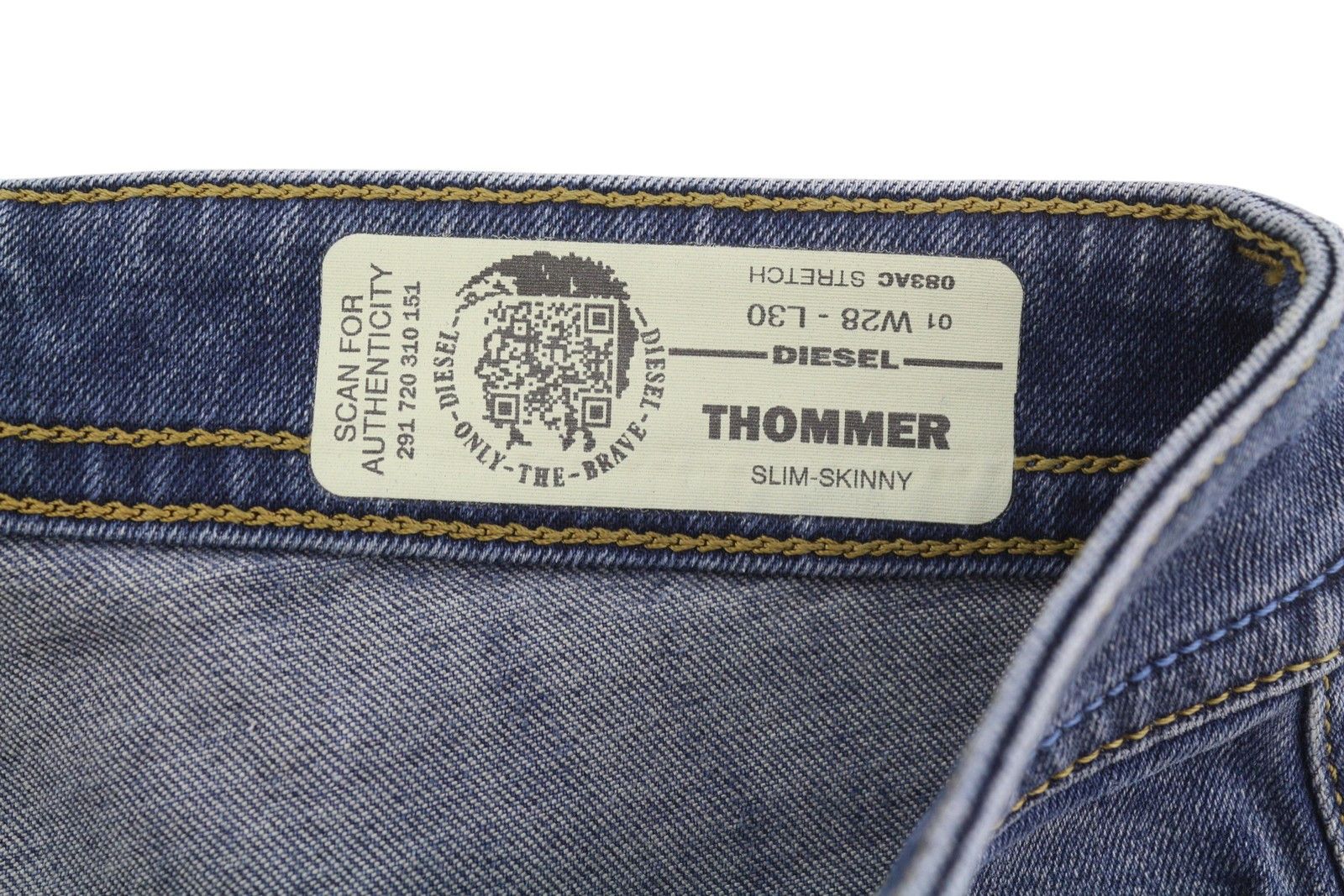 Diesel THOMMER 083AC W28/L30 Blue Distress Slim Skinny Jeans 89140 Size US 28 / EU 44 - 7 Thumbnail