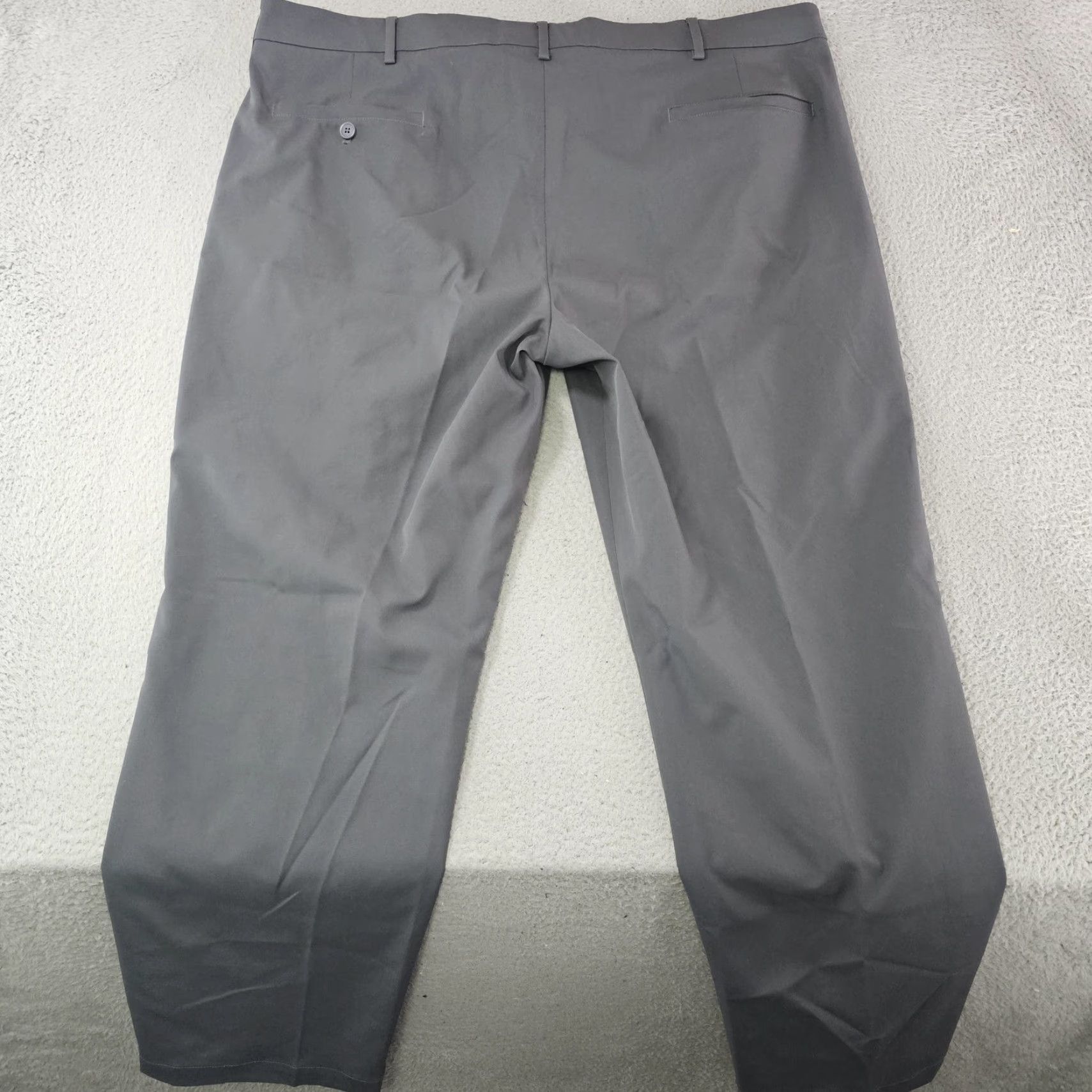 Vintage SCOTTeVEST Pants Mens 42x30 Gray Travel Tech Lightweight Polyester Chino Casual Pants Mens Gray 42x30 Regular Flat Front Zip Fly Pockets Polyester Size US 42 / EU 58 - 7 Thumbnail
