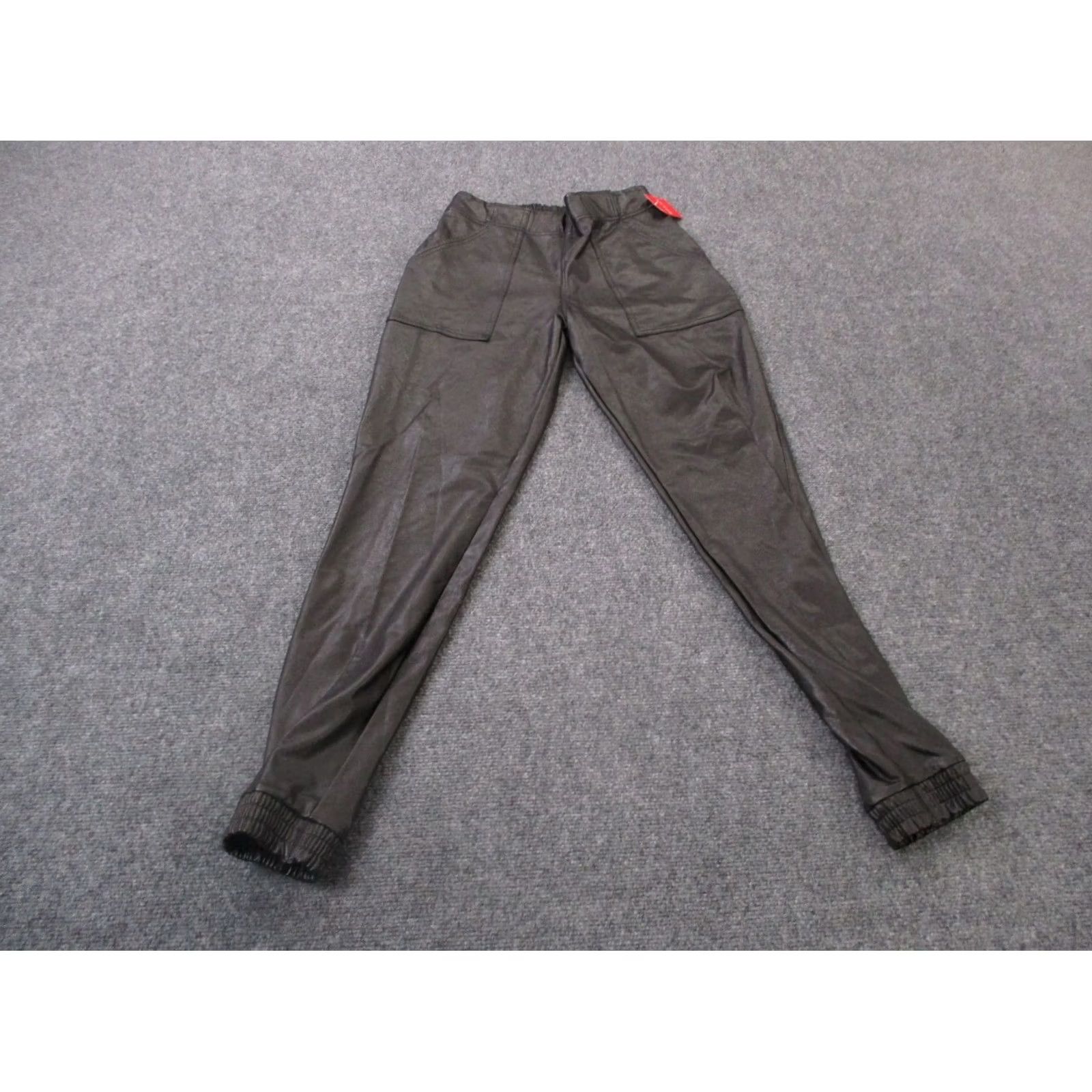 Spanx Spanx Joggers Womens S Faux Leather Like Stretch Gym Yoga Active Casual NEW Pants Size 28" / US 6 / IT 42 - 2 Thumbnail