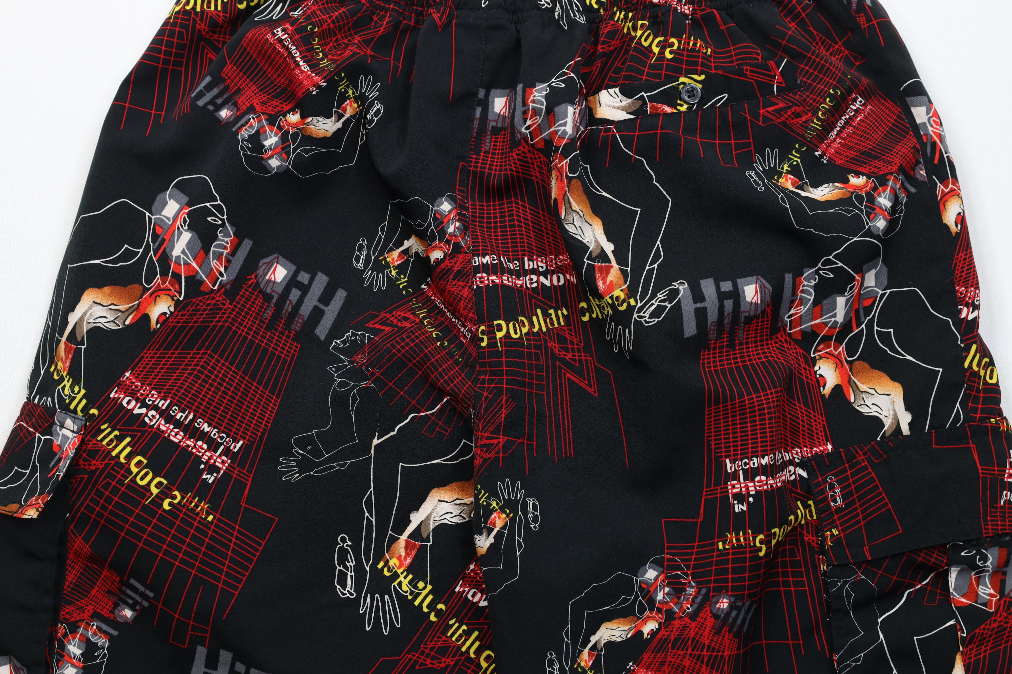 Vintage Vintage 90s Y2K Streetwear Hip Hop Graffiti Rap Cargo Shorts Size US 34 / EU 50 - 10 Thumbnail
