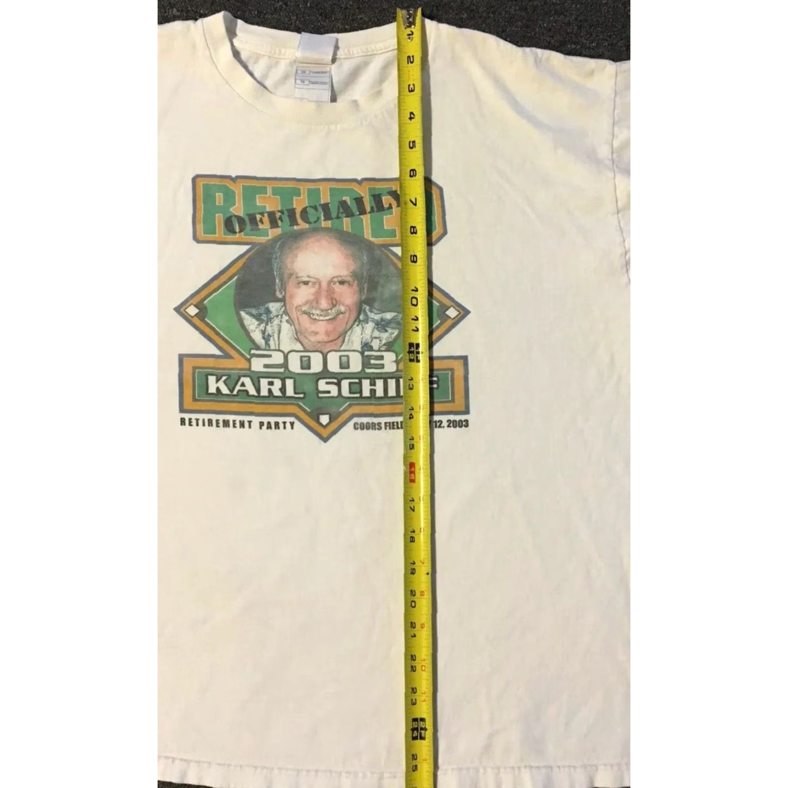 Fruit Of The Loom VINTAGE Karl Schiff Officially Retired Shirt XL Dad Funny Joke Birthday Humor 90s T-Shirt Size US XL / EU 56 / 4 - 7 Thumbnail