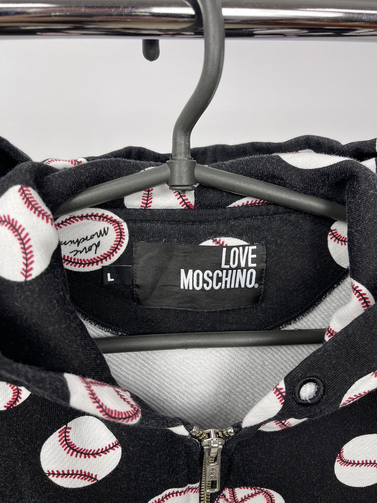 Love Moschino Love Moschino Zip Hoodie LOGO TENNIS BALL Multicolor Size L Size L / US 10 / IT 46 - 3 Thumbnail