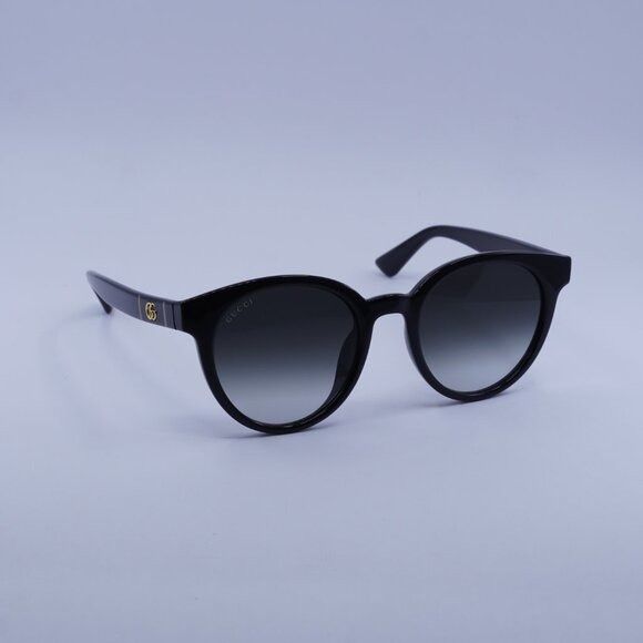 Gucci Gucci GG0638SK 001 Sunglasses Black Round Frame, Grey Lenses Size ONE SIZE - 5 Thumbnail