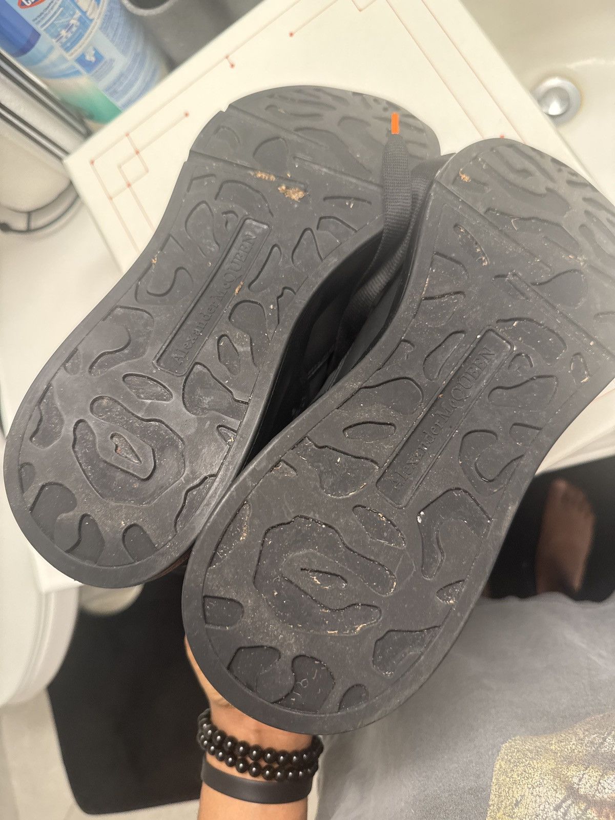 Alexander McQueen Alexander Mcqueen Nappa Joey Triple Black sneakers Size US 10 / EU 43 - 4 Thumbnail