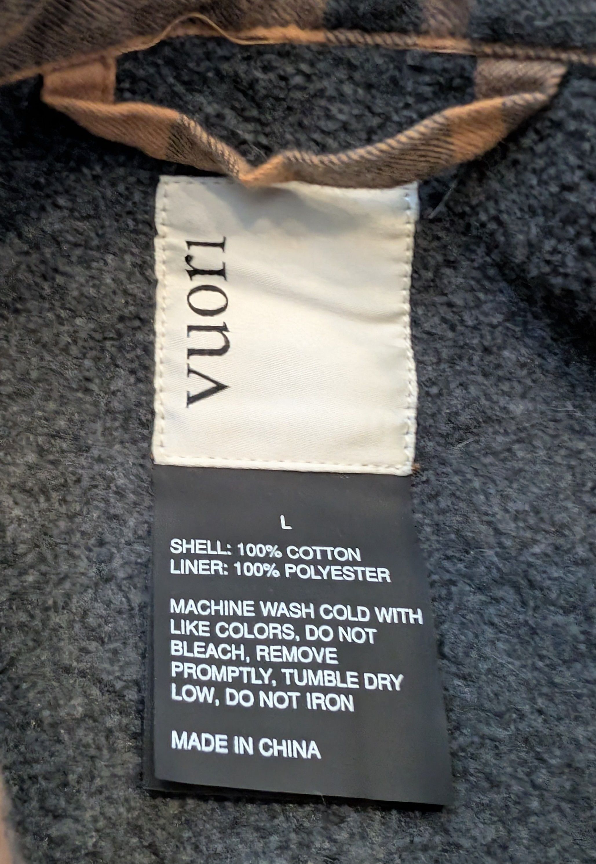 Vuori Vuori Range Shirt Jacket Fleece Lined Men's Size Large Size US L / EU 52-54 / 3 - 3 Thumbnail