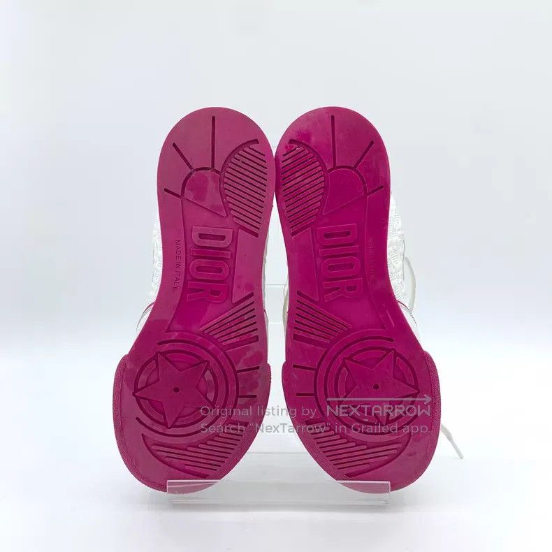 Dior Dior White logo embossed cowhide lace-up casual flat board Size US 5.5 / IT 35.5 - 5 Thumbnail