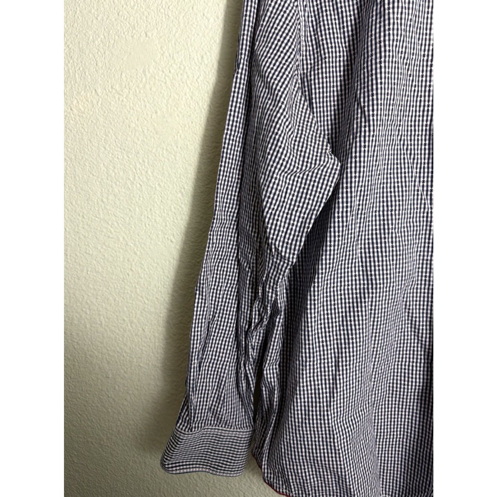 Tommy Bahama Tommy Bahama Button-Up Shirt XL Mens Striped Blue Gray Flip Cuff Size US XL / EU 56 / 4 - 2 Thumbnail
