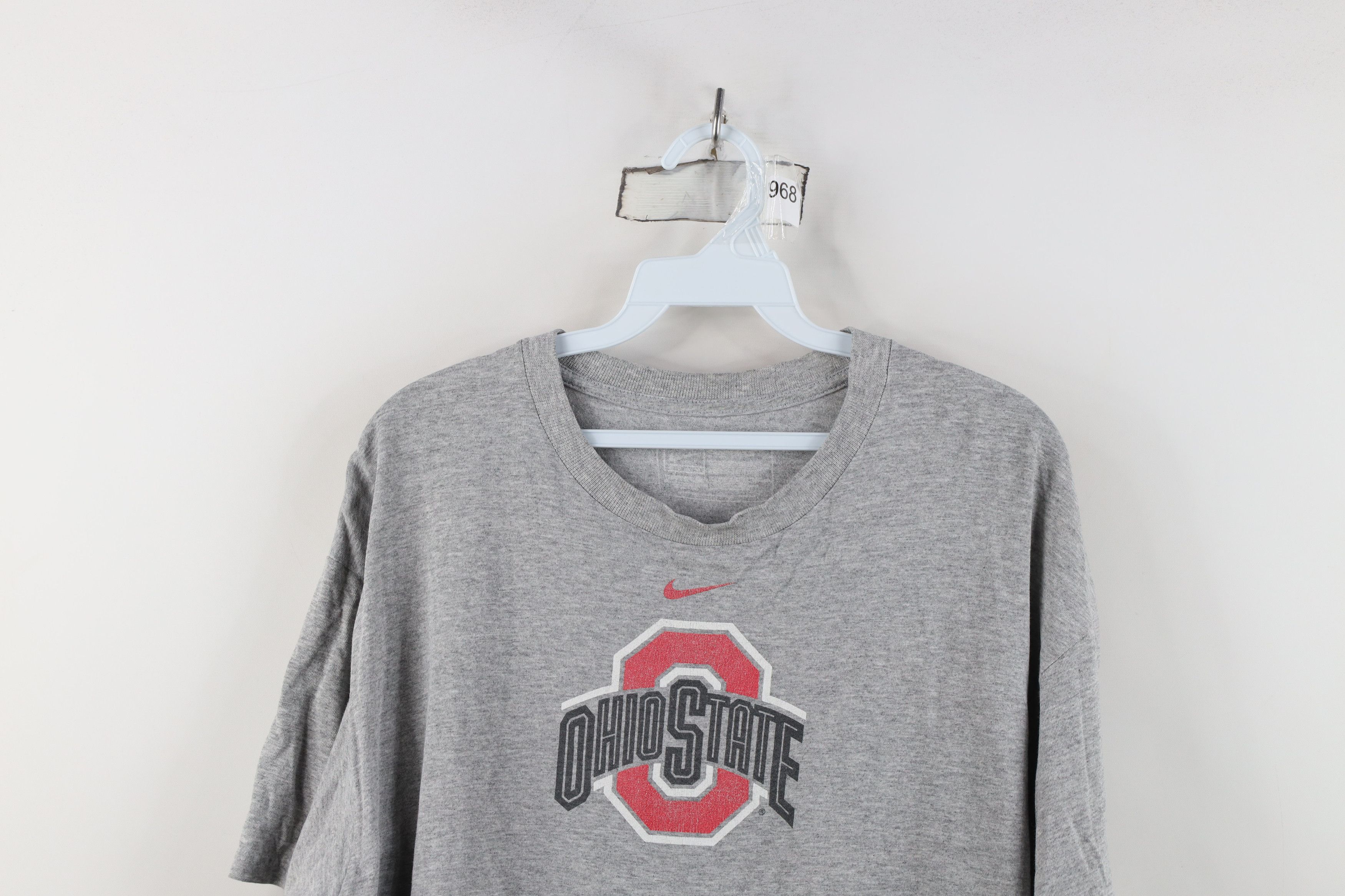 Nike Vintage Nike Center Ohio State University T-Shirt Gray Size US L / EU 52-54 / 3 - 2 Thumbnail