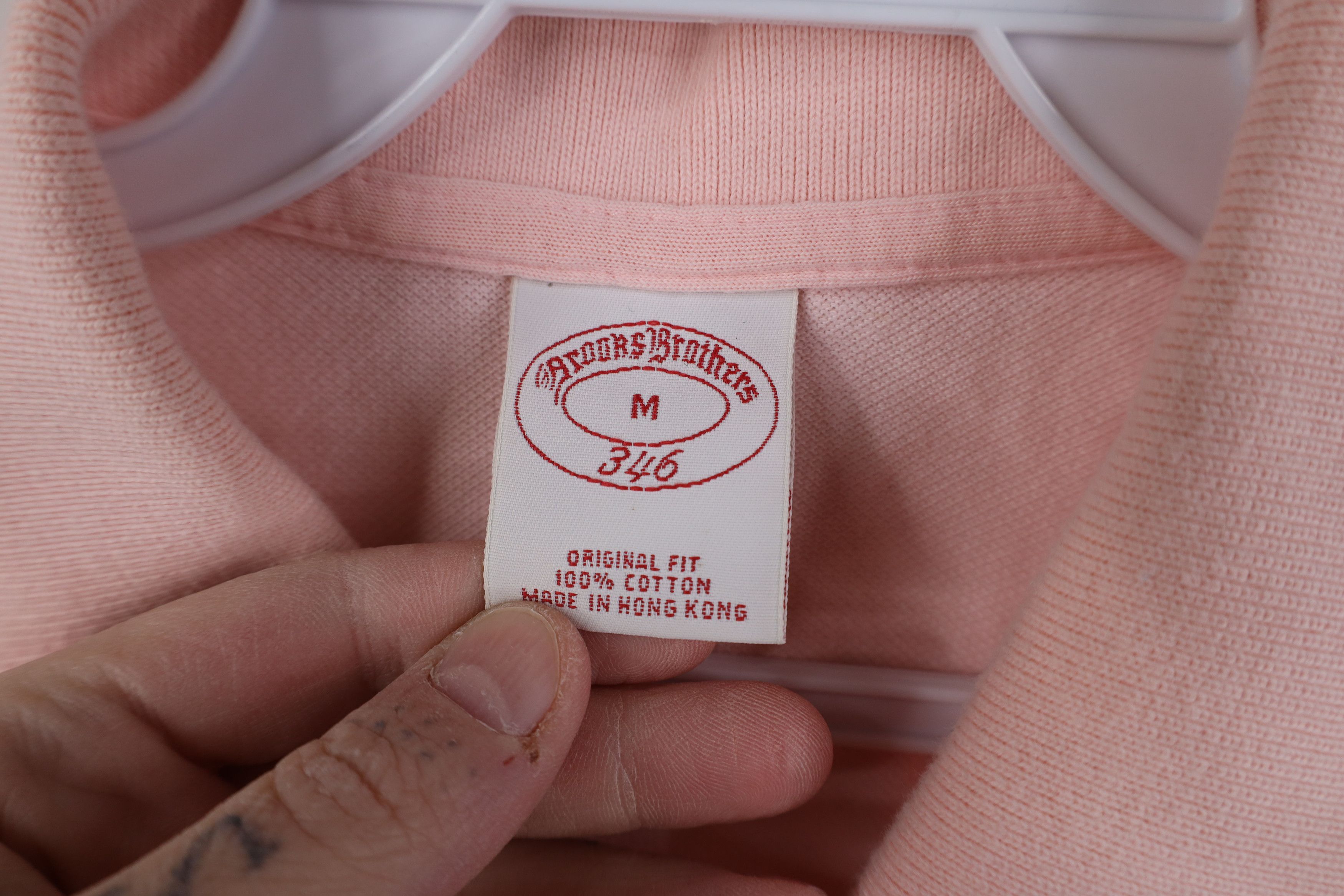 Brooks Brothers Vintage Brooks Brothers Cotton Knit Collared Polo Shirt Pink Size US M / EU 48-50 / 2 - 7 Thumbnail